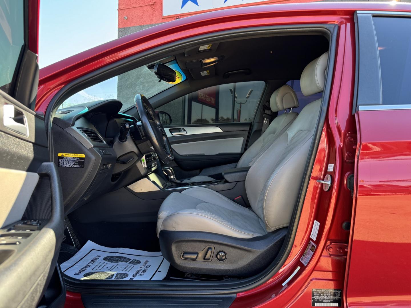 2017 RED HYUNDAI SONATA SPORT 2.0T; L (5NPE34ABXHH) , located at 5900 E. Lancaster Ave., Fort Worth, TX, 76112, (817) 457-5456, 0.000000, 0.000000- Photo#8