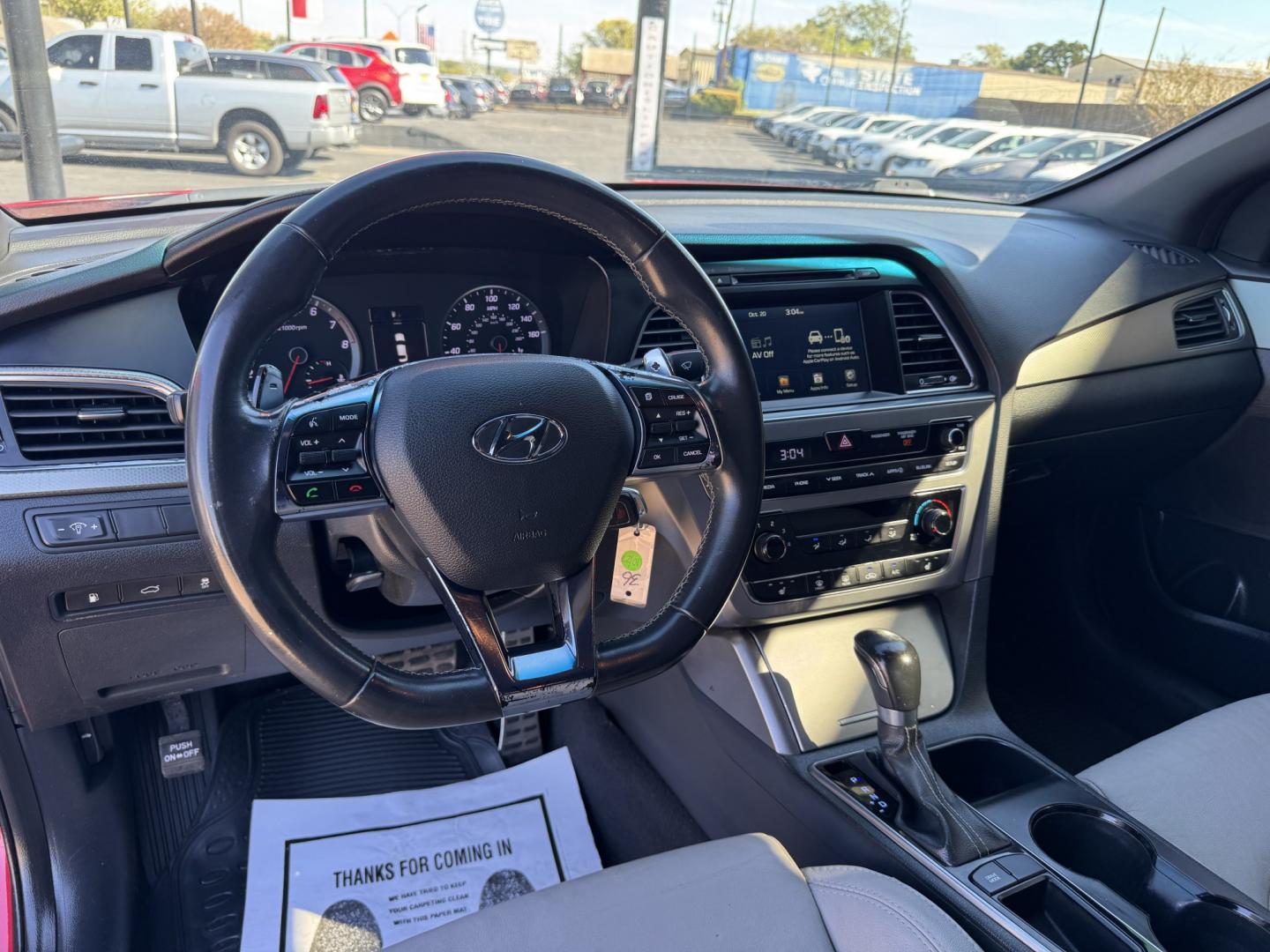 2017 RED HYUNDAI SONATA SPORT 2.0T; L (5NPE34ABXHH) , located at 5900 E. Lancaster Ave., Fort Worth, TX, 76112, (817) 457-5456, 0.000000, 0.000000- Photo#9