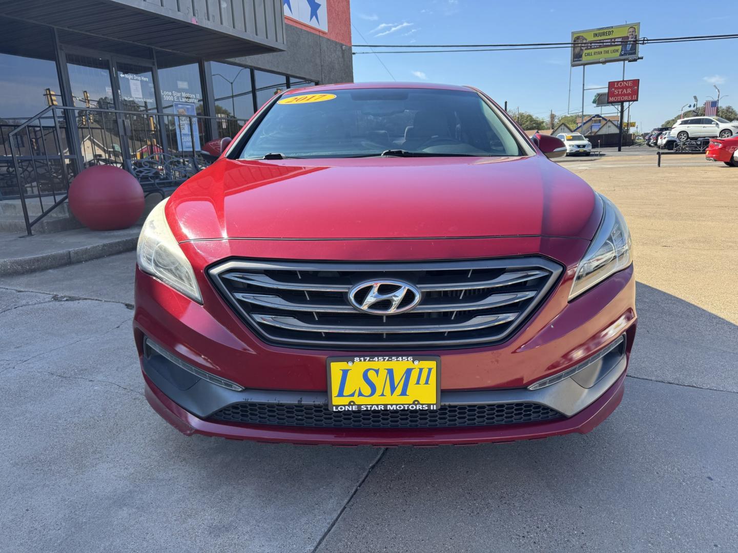 2017 RED HYUNDAI SONATA SPORT 2.0T; L (5NPE34ABXHH) , located at 5900 E. Lancaster Ave., Fort Worth, TX, 76112, (817) 457-5456, 0.000000, 0.000000- Photo#1
