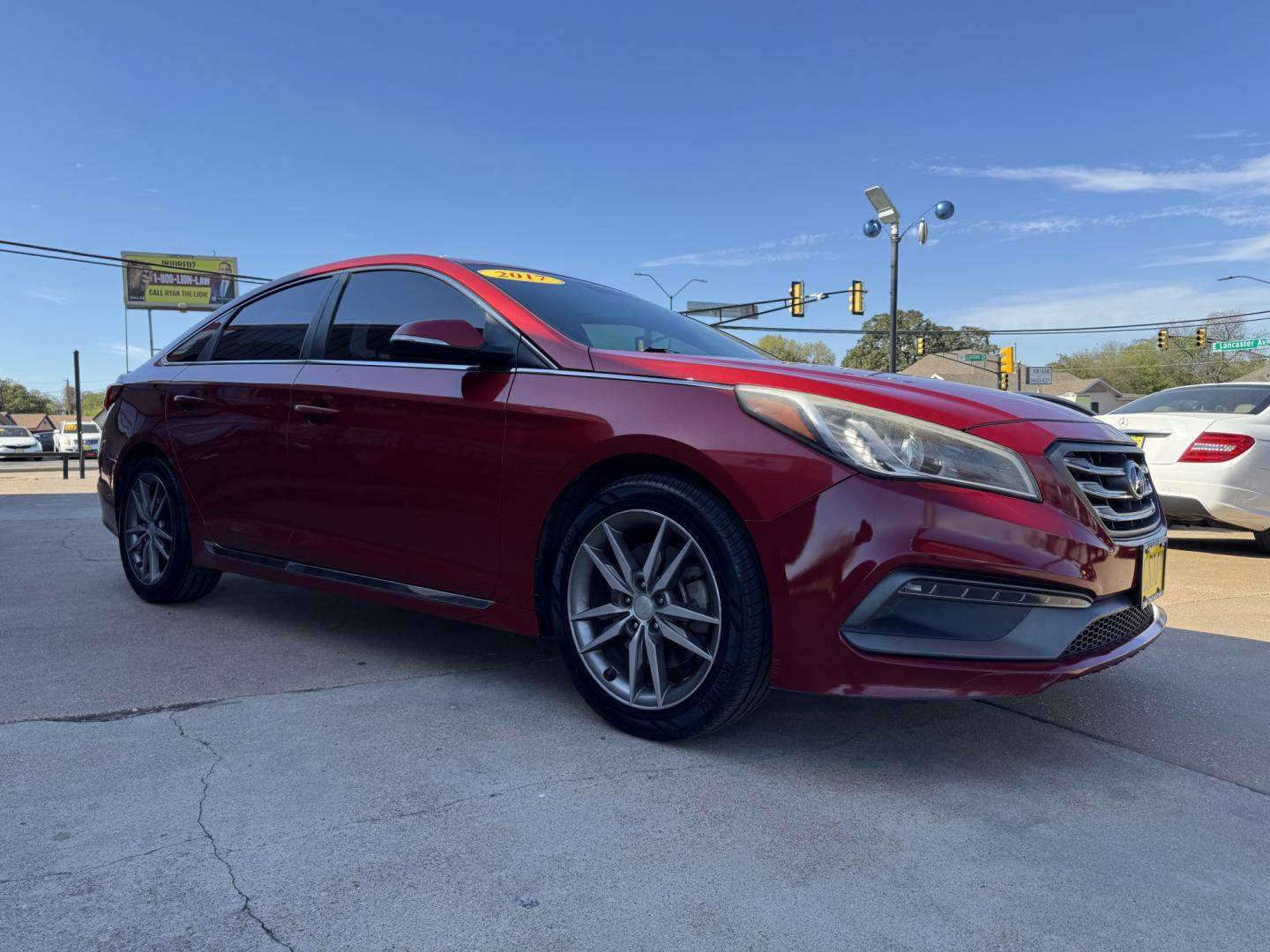 2017 RED HYUNDAI SONATA SPORT 2.0T; L (5NPE34ABXHH) , located at 5900 E. Lancaster Ave., Fort Worth, TX, 76112, (817) 457-5456, 0.000000, 0.000000- Photo#2