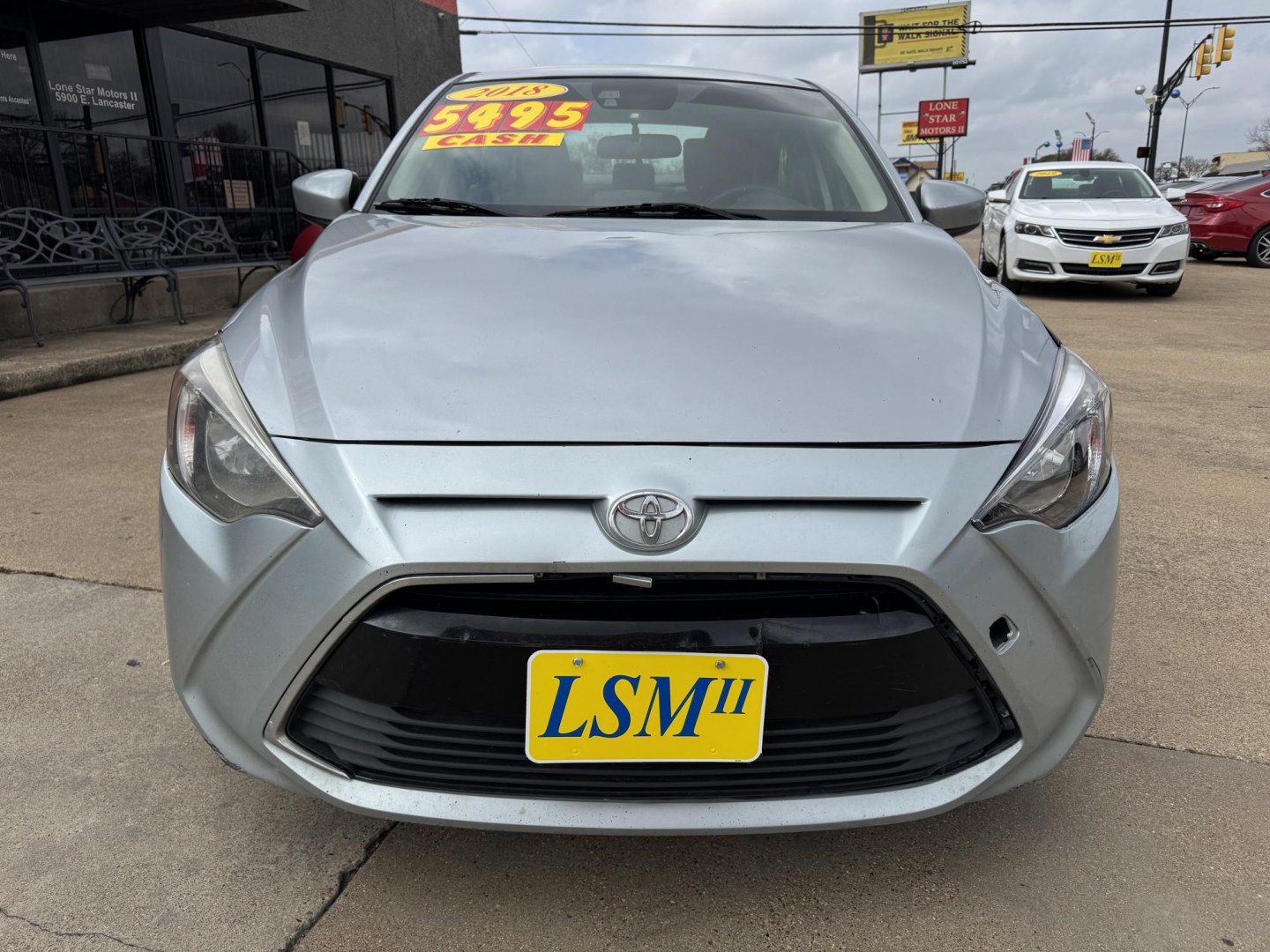 2018 SILVER TOYOTA YARIS IA BASE (3MYDLBYV2JY) , located at 5900 E. Lancaster Ave., Fort Worth, TX, 76112, (817) 457-5456, 0.000000, 0.000000- Photo#1
