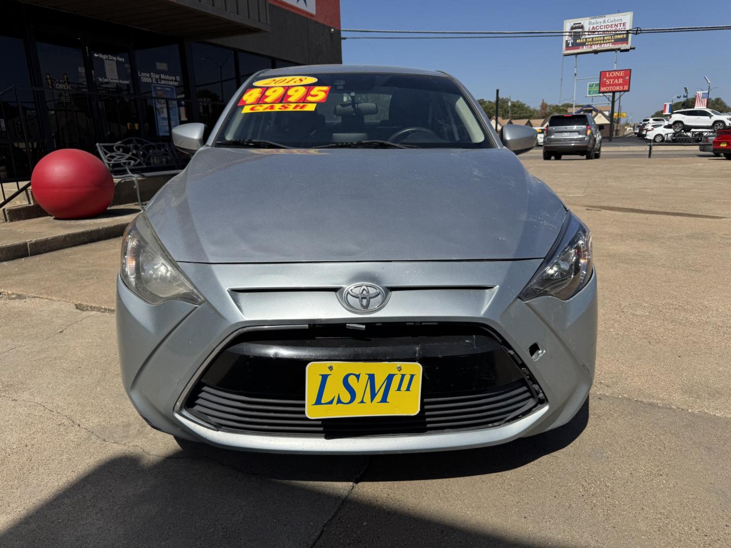 2018 SILVER TOYOTA YARIS IA BASE (3MYDLBYV2JY) , located at 5900 E. Lancaster Ave., Fort Worth, TX, 76112, (817) 457-5456, 0.000000, 0.000000- Photo#1
