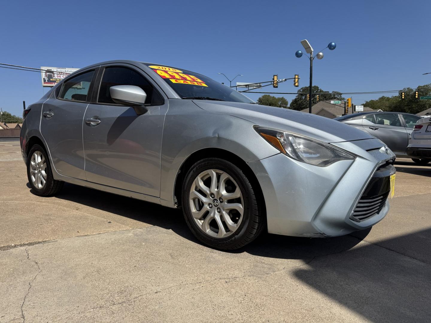 2018 SILVER TOYOTA YARIS IA BASE (3MYDLBYV2JY) , located at 5900 E. Lancaster Ave., Fort Worth, TX, 76112, (817) 457-5456, 0.000000, 0.000000- Photo#2