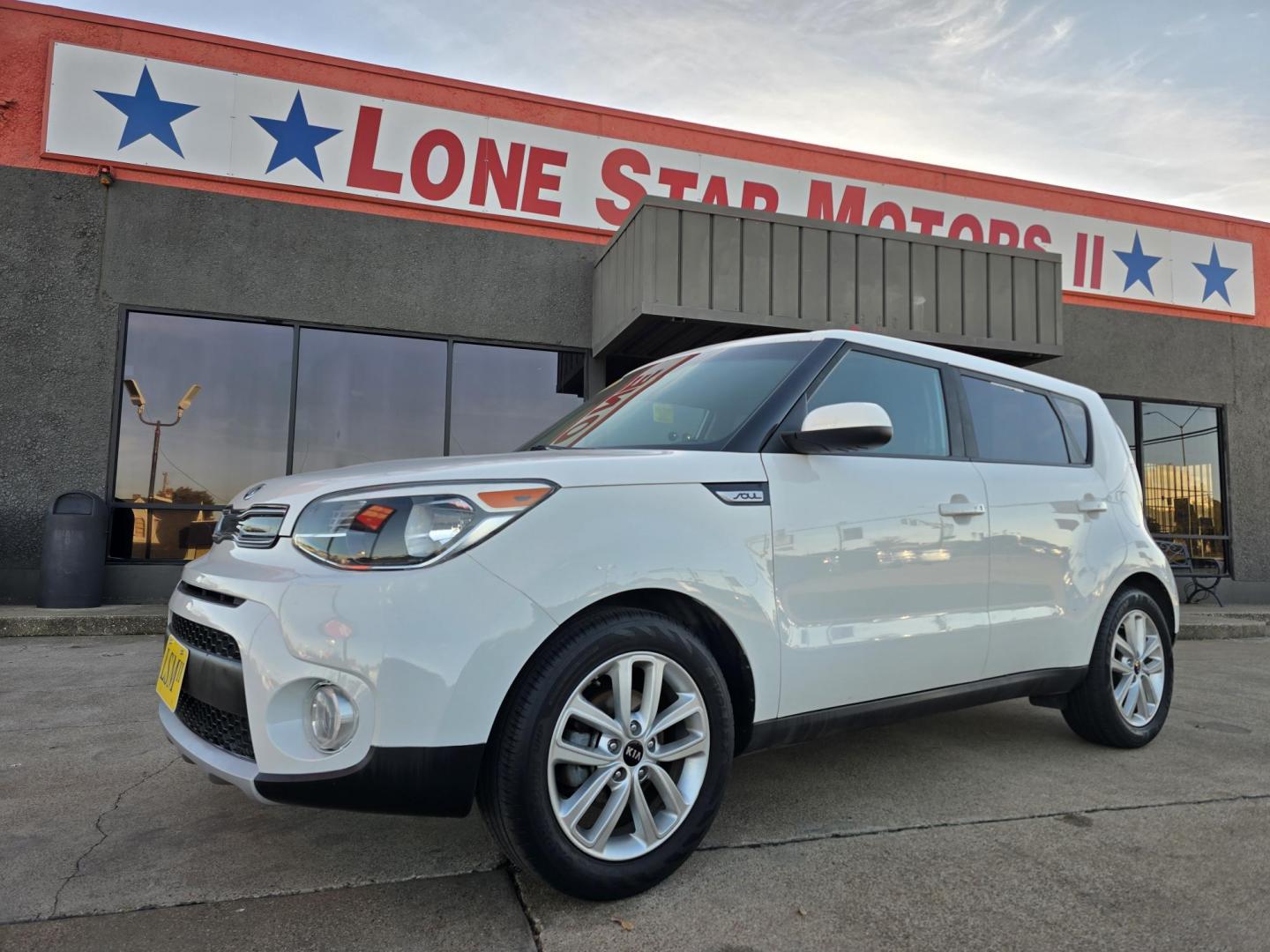 2017 WHITE KIA SOUL + (PLUS) (KNDJP3A56H7) , located at 5900 E. Lancaster Ave., Fort Worth, TX, 76112, (817) 457-5456, 0.000000, 0.000000 - Photo#0