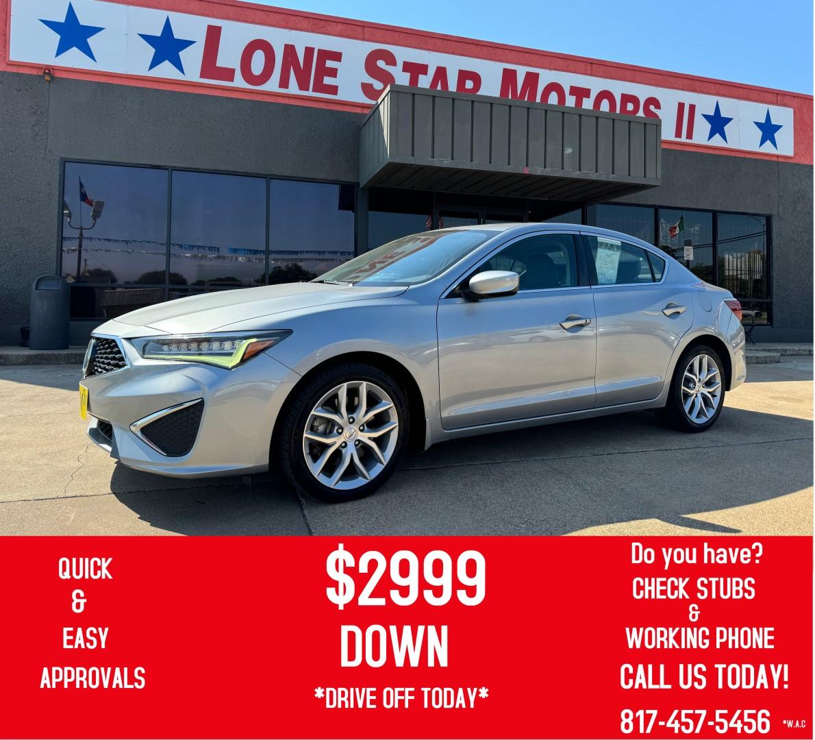 2019 SILVER ACURA ILX BASE; BASE W/ACU (19UDE2F38KA) , located at 5900 E. Lancaster Ave., Fort Worth, TX, 76112, (817) 457-5456, 0.000000, 0.000000 - Photo#0