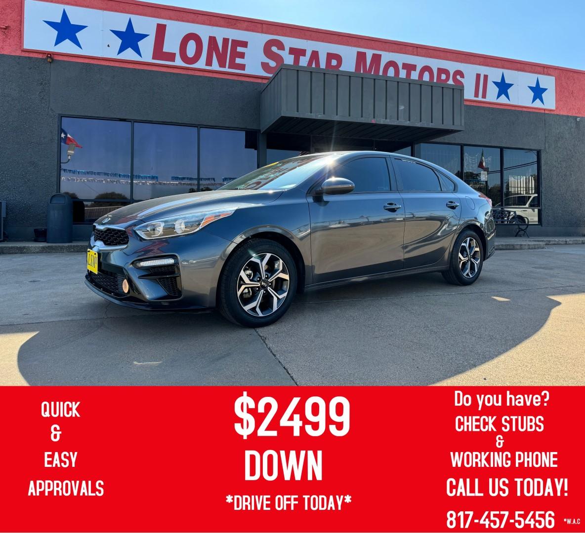 2021 BLUE KIA FORTE FE; LXS (3KPF24AD9ME) , located at 5900 E. Lancaster Ave., Fort Worth, TX, 76112, (817) 457-5456, 0.000000, 0.000000 - Photo#0