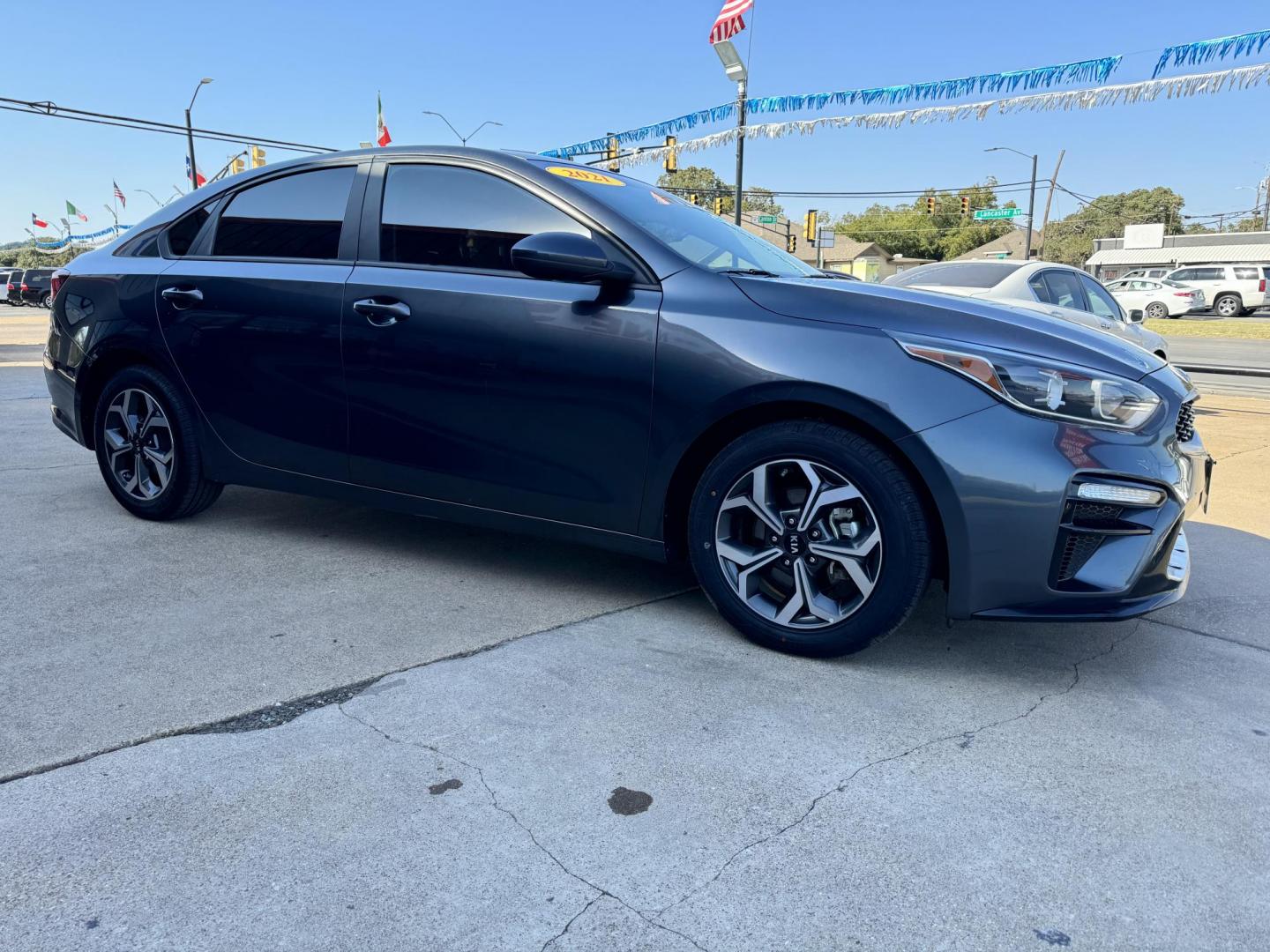 2021 BLUE KIA FORTE FE; LXS (3KPF24AD9ME) , located at 5900 E. Lancaster Ave., Fort Worth, TX, 76112, (817) 457-5456, 0.000000, 0.000000 - Photo#3