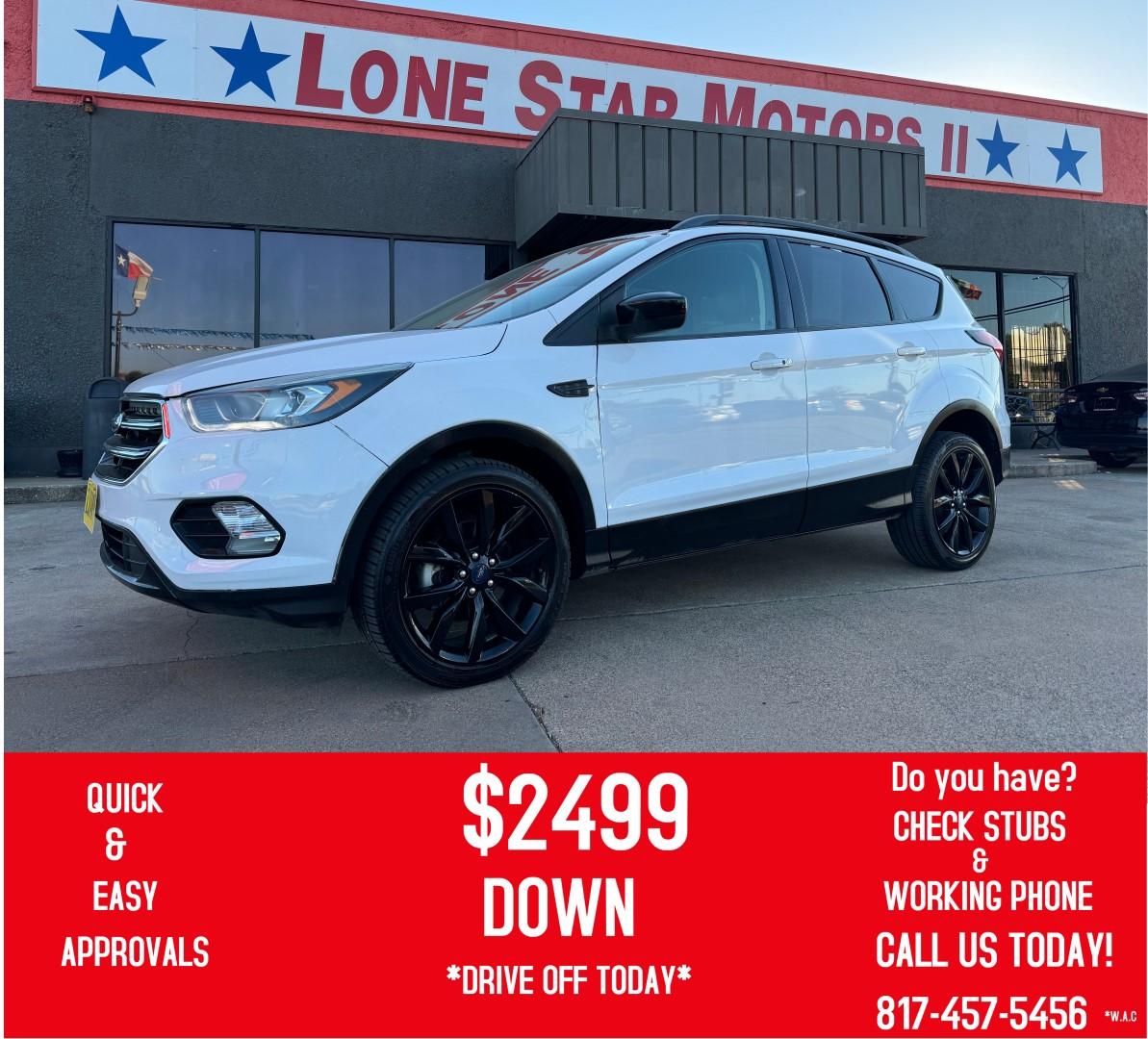 2019 WHITE FORD ESCAPE SE (1FMCU0GD1KU) , located at 5900 E. Lancaster Ave., Fort Worth, TX, 76112, (817) 457-5456, 0.000000, 0.000000 - Photo#0