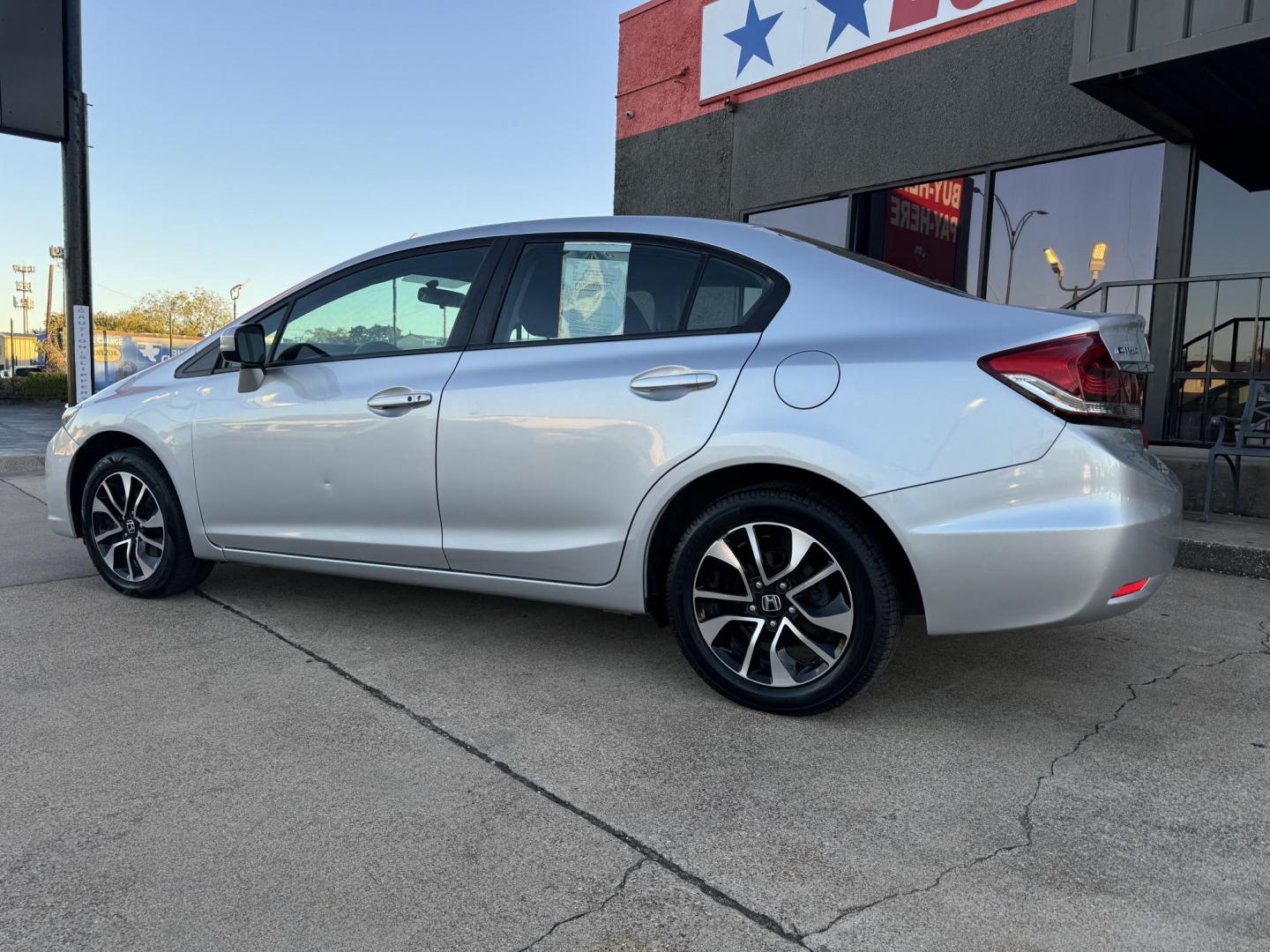 2015 SILVER HONDA CIVIC EX (19XFB2F88FE) , located at 5900 E. Lancaster Ave., Fort Worth, TX, 76112, (817) 457-5456, 0.000000, 0.000000 - Photo#7