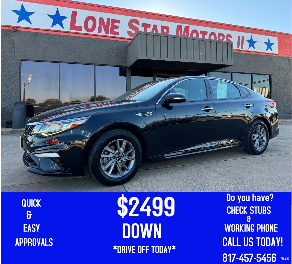 2020 BLACK KIA OPTIMA LX; S; SE (5XXGT4L36LG) , located at 5900 E. Lancaster Ave., Fort Worth, TX, 76112, (817) 457-5456, 0.000000, 0.000000 - Photo#0