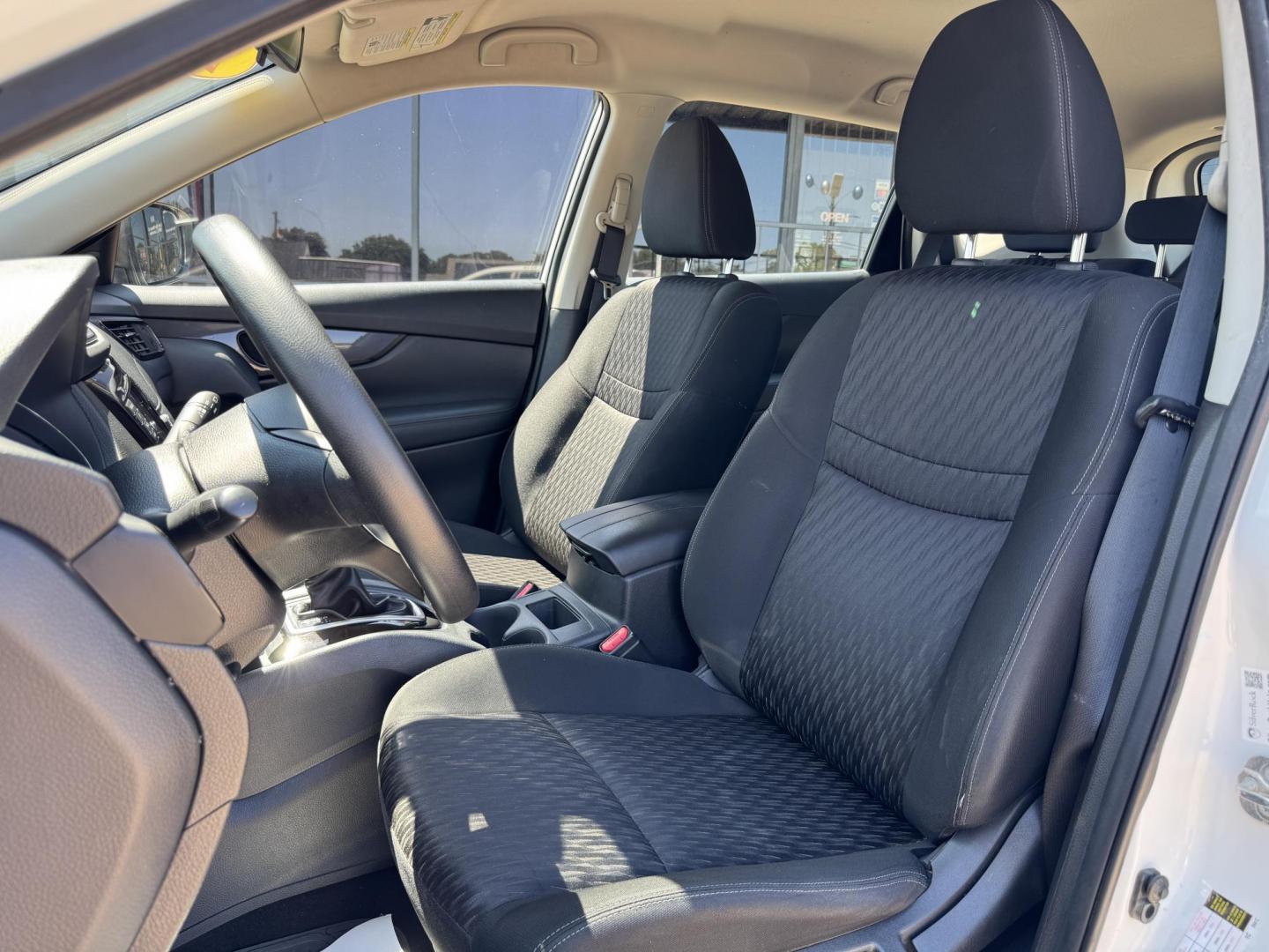 2019 WHITE /BLACK NISSAN ROGUE S; SL; SV S 2WD (KNMAT2MT1KP) with an 2.5L engine, CVT transmission, located at 5900 E. Lancaster Ave., Fort Worth, TX, 76112, (817) 457-5456, 0.000000, 0.000000 - Looking for a fuel-efficient, reliable compact SUV? The 2019 Nissan Rogue S comes with a 2.5L 4-cylinder engine and CVT automatic transmission, making it perfect for city and highway driving. Seats 5 passengers comfortably with charcoal cloth interior. This front-wheel drive SUV includes essential s - Photo#9