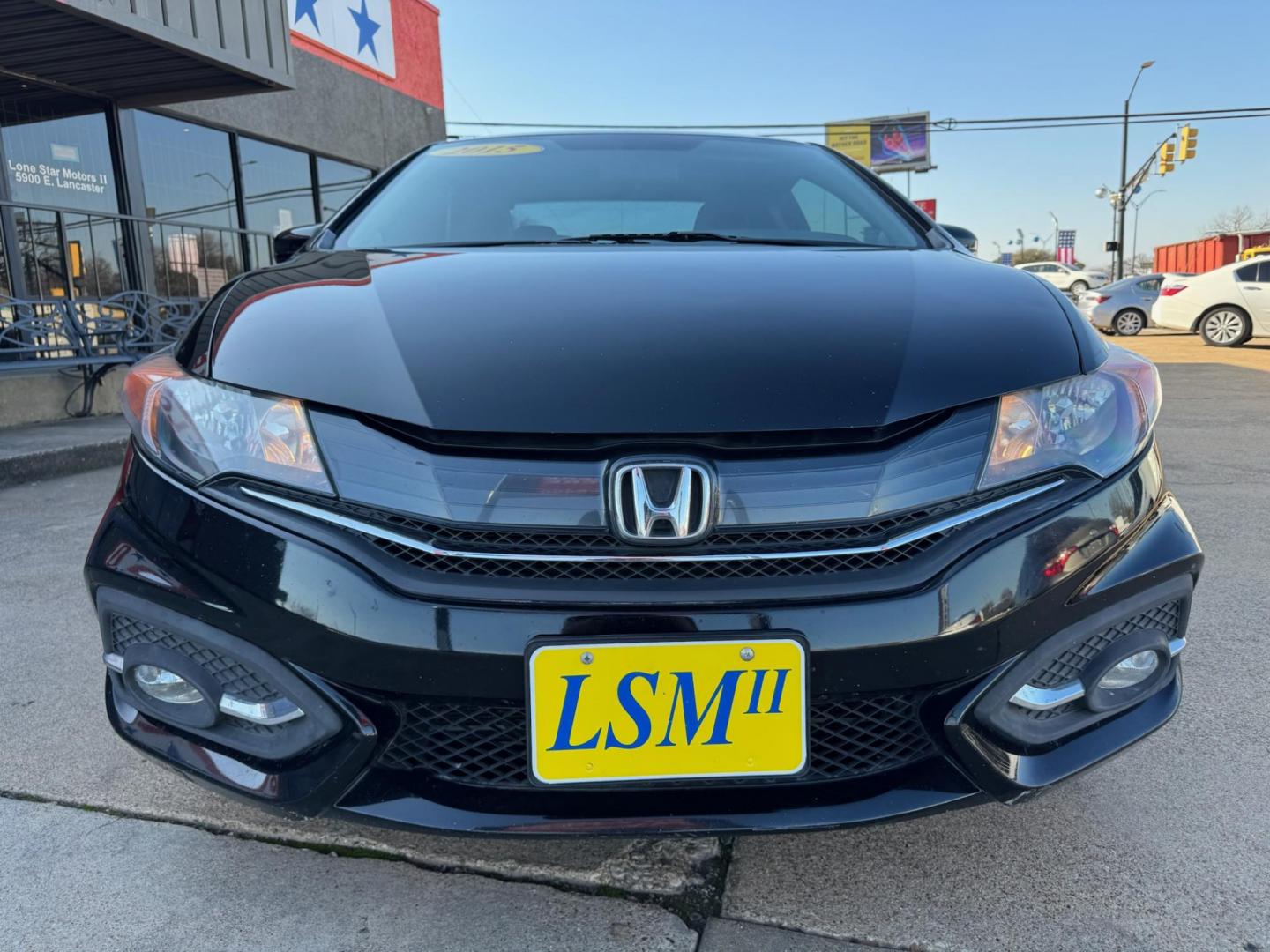 2015 BLACK HONDA CIVIC EX (2HGFG3B85FH) , located at 5900 E. Lancaster Ave., Fort Worth, TX, 76112, (817) 457-5456, 0.000000, 0.000000 - Photo#2