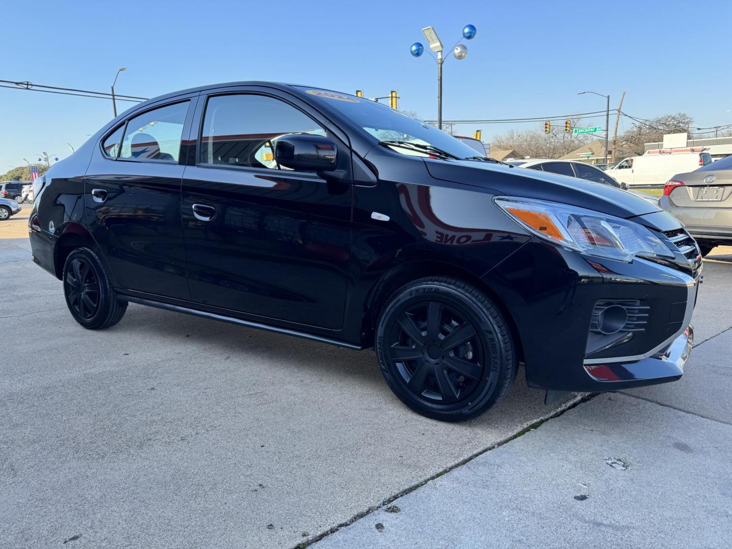 2024 BLACK MITSUBISHI MIRAGE G4 LE; ES; BE (ML32FUFJ5RH) , located at 5900 E. Lancaster Ave., Fort Worth, TX, 76112, (817) 457-5456, 0.000000, 0.000000 - Photo#3