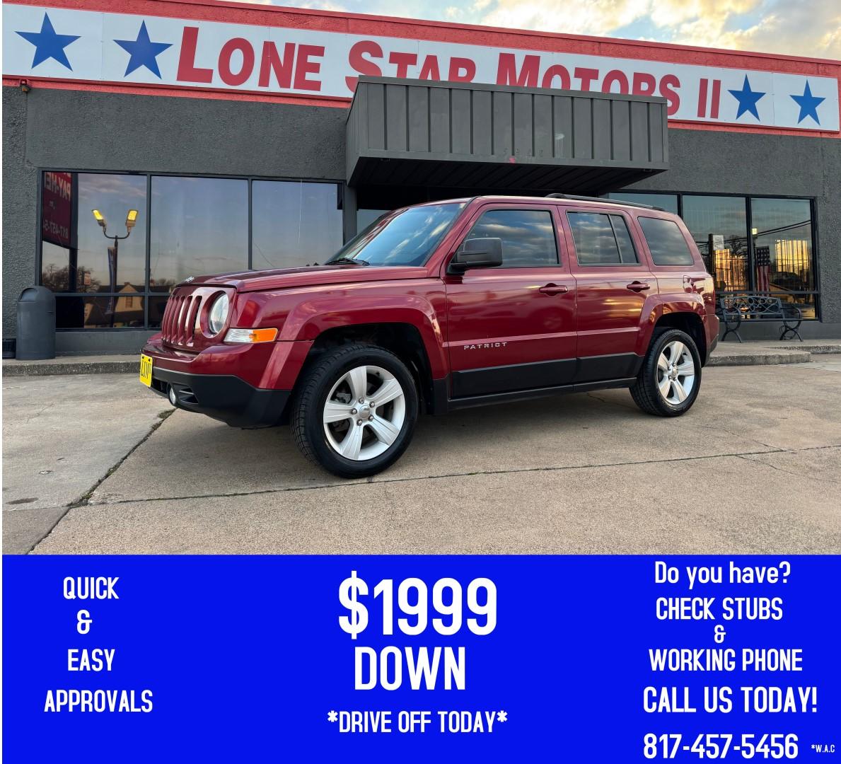 2016 RED JEEP PATRIOT SPORT (1C4NJPBB2GD) , located at 5900 E. Lancaster Ave., Fort Worth, TX, 76112, (817) 457-5456, 0.000000, 0.000000 - Photo#0