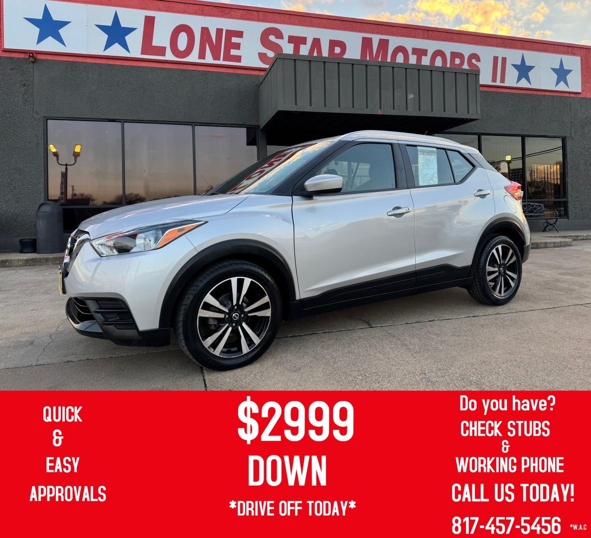 2020 SILVER NISSAN KICKS SR; S; SV (3N1CP5CV8LL) , located at 5900 E. Lancaster Ave., Fort Worth, TX, 76112, (817) 457-5456, 0.000000, 0.000000 - Photo#0