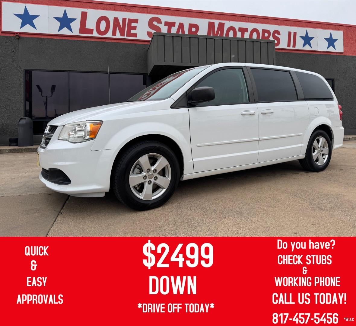 2016 WHITE DODGE GRAND CARAVAN SE (2C4RDGBG5GR) , located at 5900 E. Lancaster Ave., Fort Worth, TX, 76112, (817) 457-5456, 0.000000, 0.000000 - Photo#0