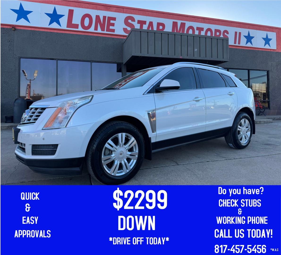 2014 WHITE CADILLAC SRX LUXURY (3GYFNBE31ES) , located at 5900 E. Lancaster Ave., Fort Worth, TX, 76112, (817) 457-5456, 0.000000, 0.000000 - Photo#0