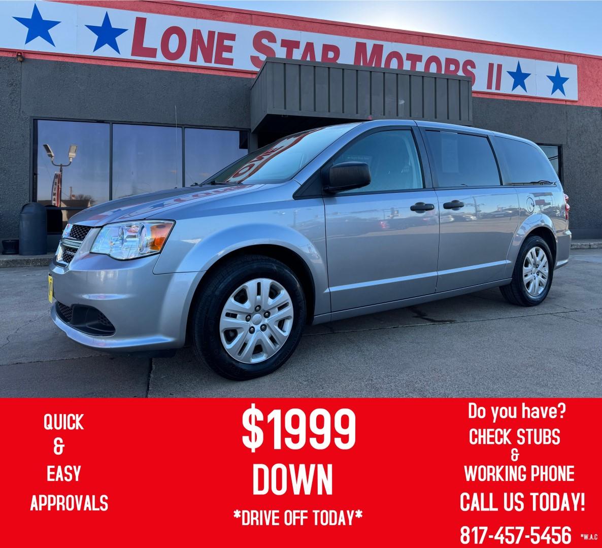 2019 SILVER DODGE GRAND CARAVAN SE (2C4RDGBG1KR) , located at 5900 E. Lancaster Ave., Fort Worth, TX, 76112, (817) 457-5456, 0.000000, 0.000000 - Photo#0