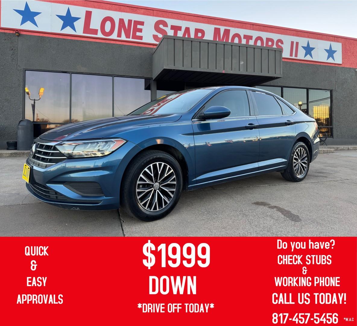 2019 BLUE VOLKSWAGEN JETTA S; SE; R-LINE (3VWC57BU4KM) , located at 5900 E. Lancaster Ave., Fort Worth, TX, 76112, (817) 457-5456, 0.000000, 0.000000 - Photo#0