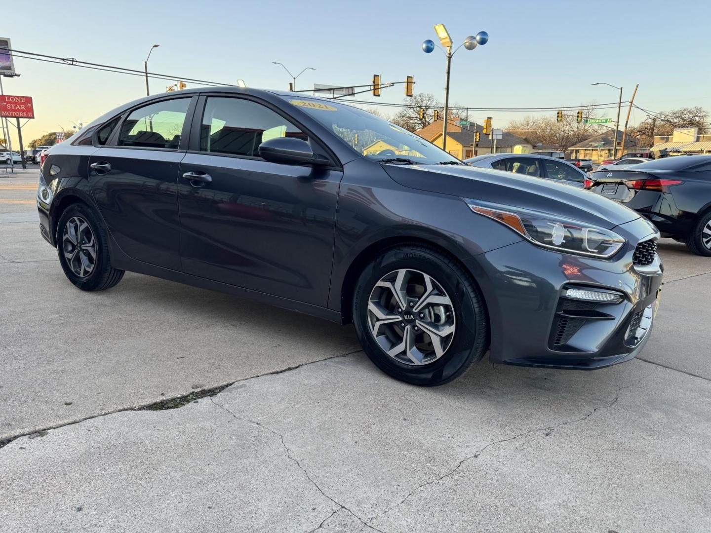 2021 GRAY KIA FORTE FE; LXS (3KPF24ADXME) , located at 5900 E. Lancaster Ave., Fort Worth, TX, 76112, (817) 457-5456, 0.000000, 0.000000 - Photo#2