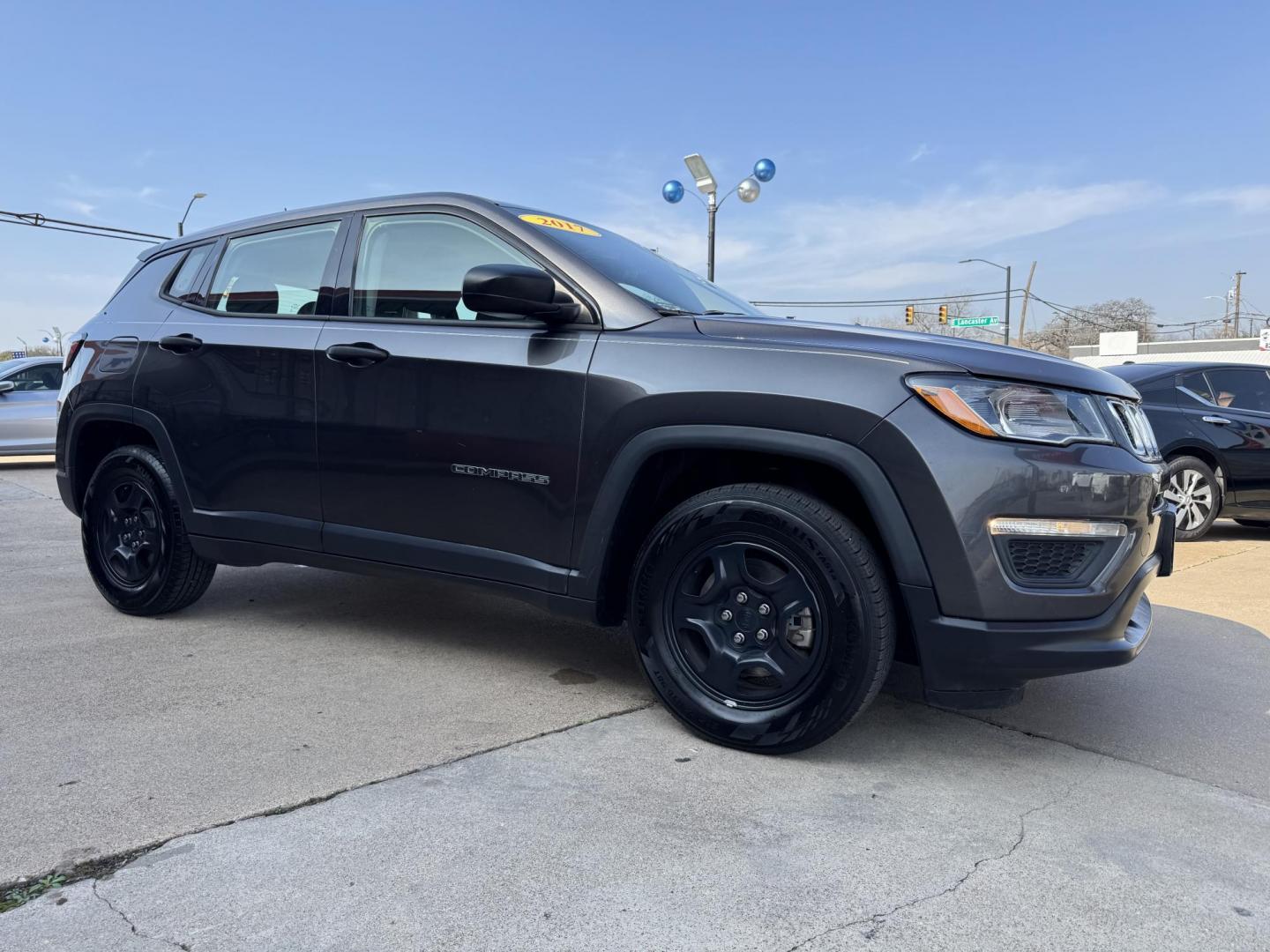 2017 GRAY JEEP COMPASS SPORT (3C4NJCAB3HT) , located at 5900 E. Lancaster Ave., Fort Worth, TX, 76112, (817) 457-5456, 0.000000, 0.000000 - Photo#2