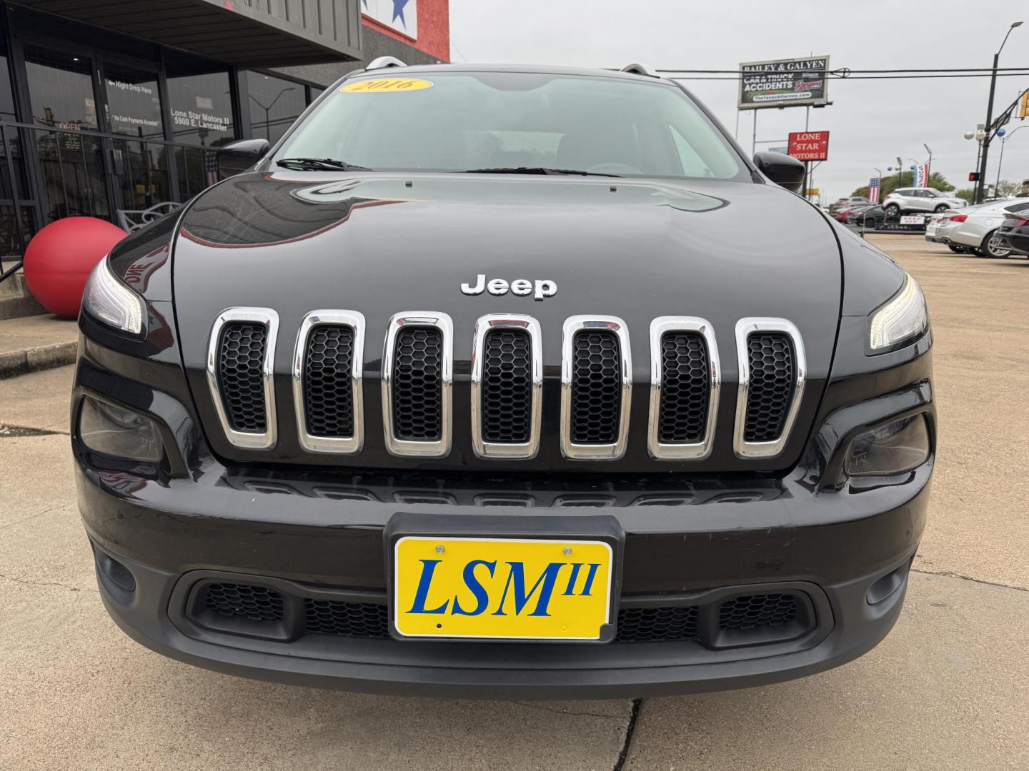 2016 BLACK JEEP CHEROKEE LATITUDE (1C4PJLCB9GW) , located at 5900 E. Lancaster Ave., Fort Worth, TX, 76112, (817) 457-5456, 0.000000, 0.000000 - Photo#1