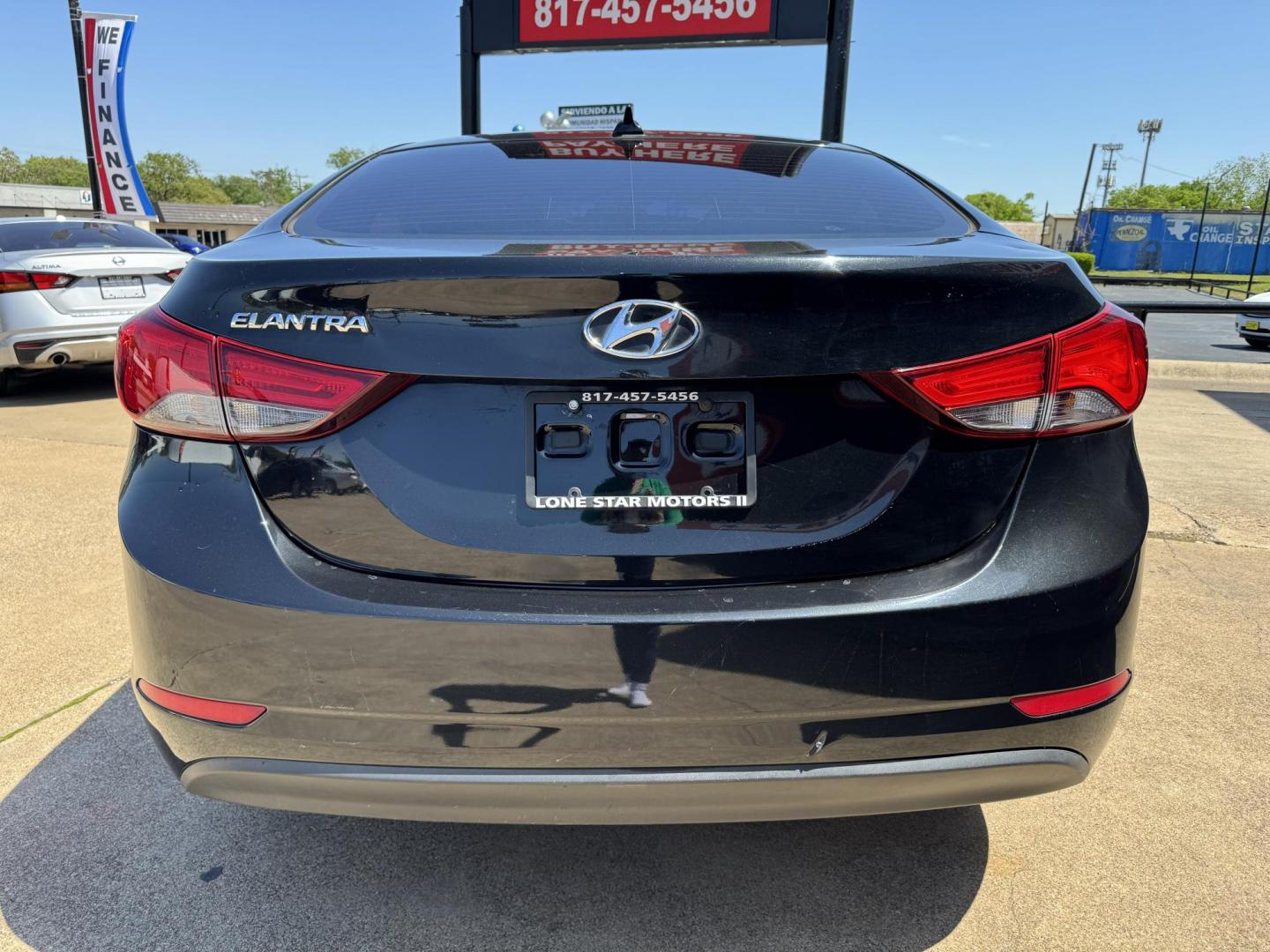 2016 BLACK HYUNDAI ELANTRA LIMITED; SE; (5NPDH4AE6GH) , located at 5900 E. Lancaster Ave., Fort Worth, TX, 76112, (817) 457-5456, 0.000000, 0.000000 - Photo#4