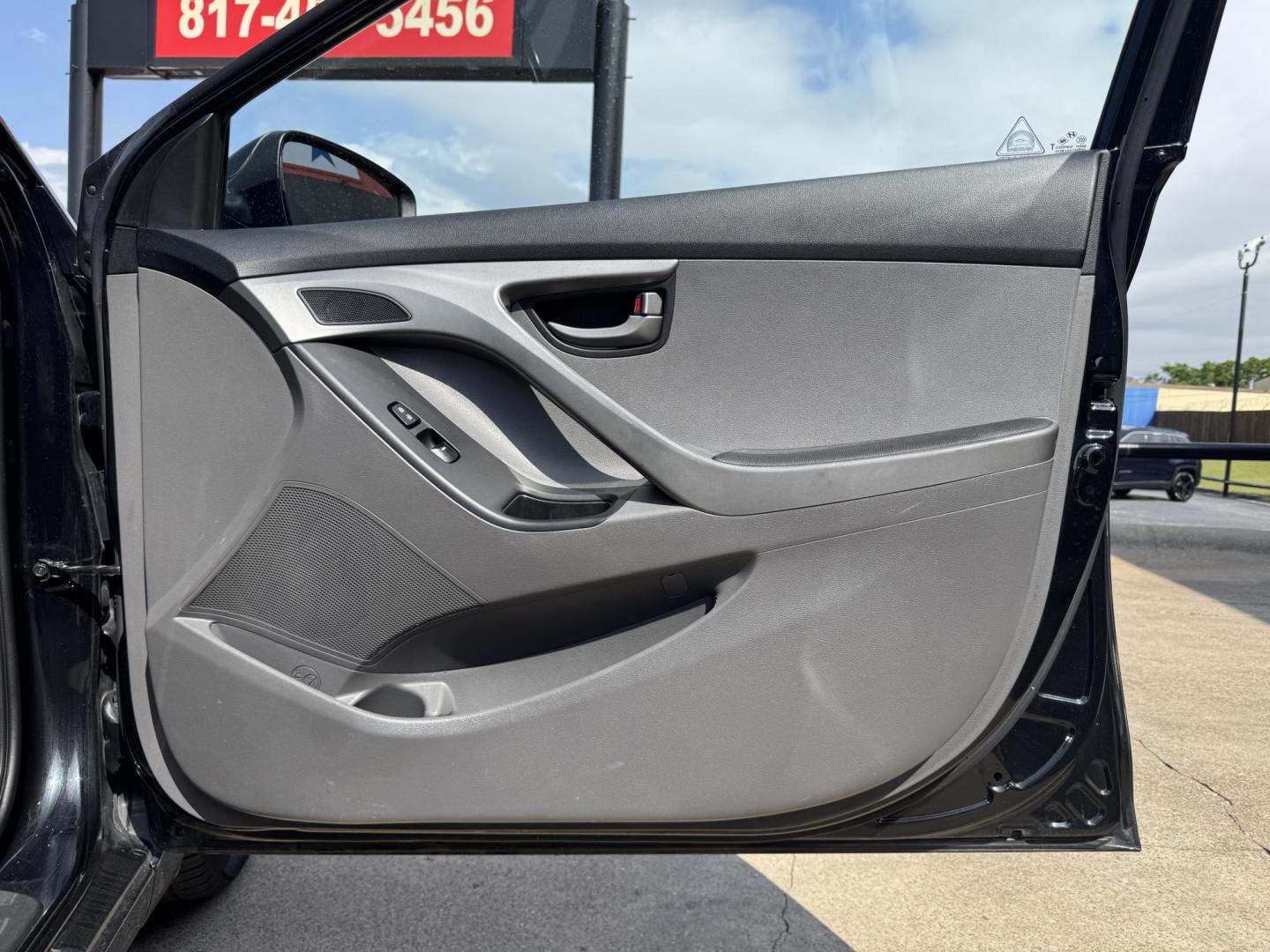 2016 BLACK HYUNDAI ELANTRA LIMITED; SE; (5NPDH4AE6GH) , located at 5900 E. Lancaster Ave., Fort Worth, TX, 76112, (817) 457-5456, 0.000000, 0.000000 - Photo#14
