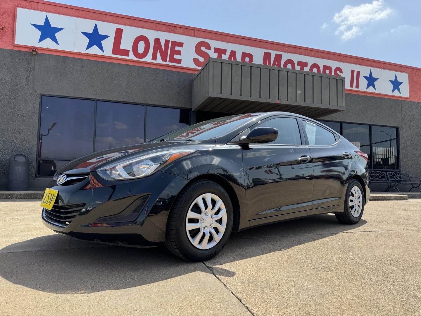 2016 BLACK HYUNDAI ELANTRA LIMITED; SE; (5NPDH4AE6GH) , located at 5900 E. Lancaster Ave., Fort Worth, TX, 76112, (817) 457-5456, 0.000000, 0.000000- Photo#0
