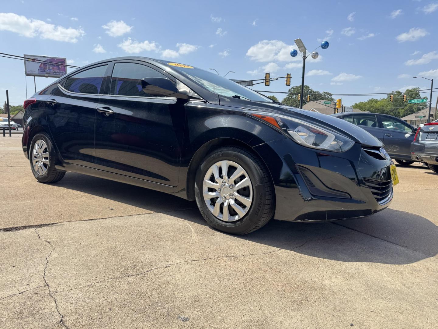 2016 BLACK HYUNDAI ELANTRA LIMITED; SE; (5NPDH4AE6GH) , located at 5900 E. Lancaster Ave., Fort Worth, TX, 76112, (817) 457-5456, 0.000000, 0.000000- Photo#2