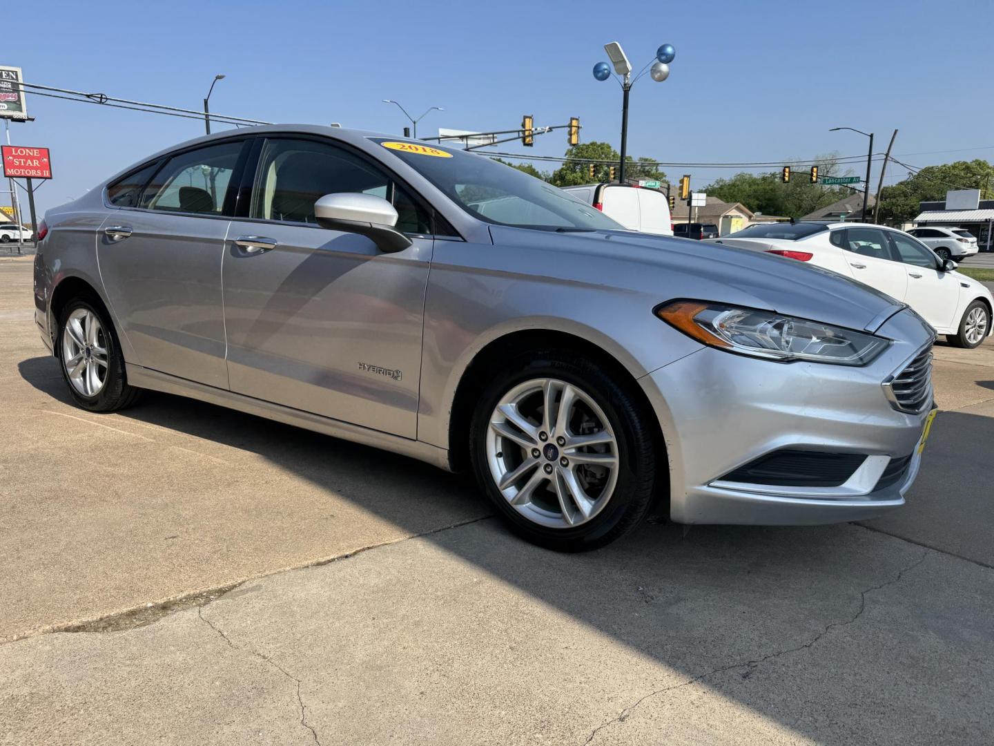 2018 SILVER FORD FUSION HYBRID S HYBR (3FA6P0UU6JR) , located at 5900 E. Lancaster Ave., Fort Worth, TX, 76112, (817) 457-5456, 0.000000, 0.000000 - Photo#2