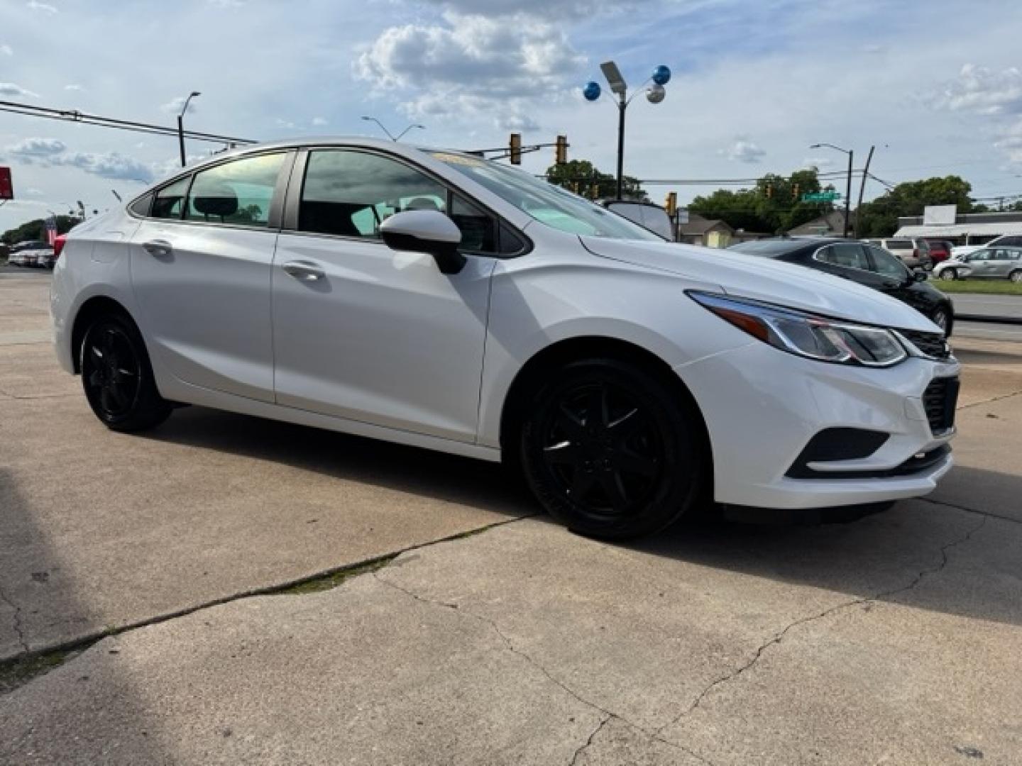 2018 WHITE CHEVROLET CRUZE LS (1G1BC5SMXJ7) , located at 5900 E. Lancaster Ave., Fort Worth, TX, 76112, (817) 457-5456, 0.000000, 0.000000 - Photo#2