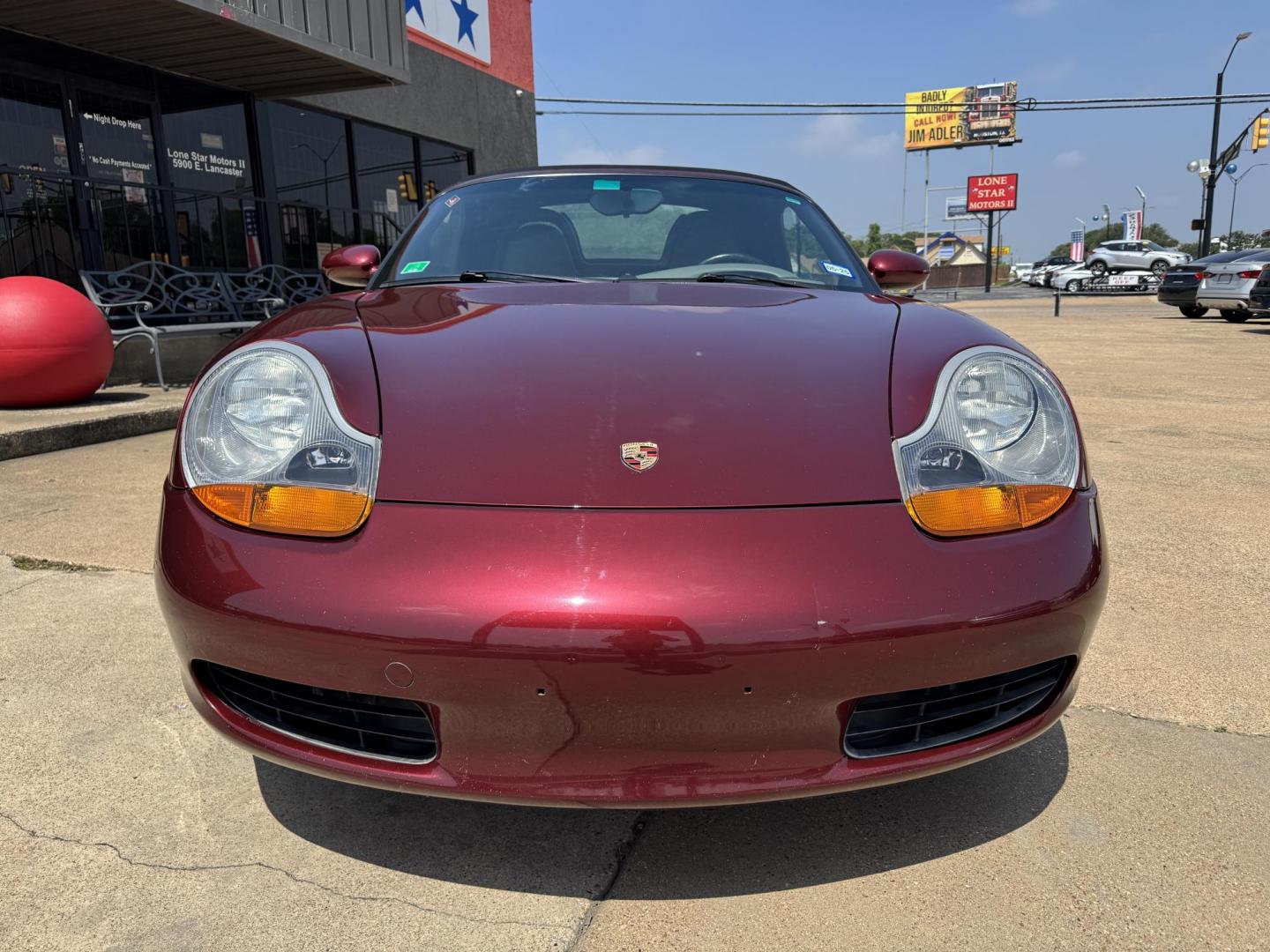 1998 Burgundy /Gray Porsche Boxster Base (WP0CA2989WU) with an 2.5L H6 DOHC 24V engine, 5-Speed Manual Overdrive transmission, located at 5900 E. Lancaster Ave., Fort Worth, TX, 76112, (817) 457-5456, 0.000000, 0.000000 - Immaculate 1998 Porsche Boxster | 5-Speed Manual | 36K Original Miles Includes factory hardtop, carriage, cover & custom satchel. Collector-grade condition – rare find, ready to turn heads. 2 Owner Vehicle Carfax available Garage Kept - Photo#2