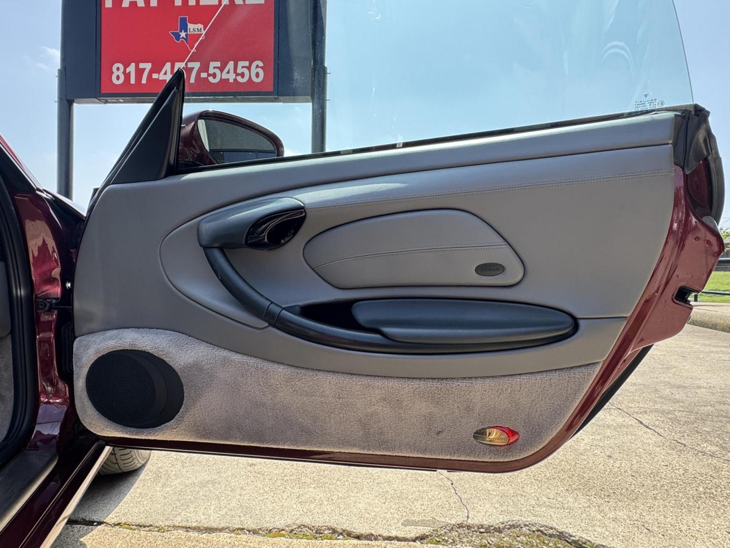 1998 Burgundy /Gray Porsche Boxster Base (WP0CA2989WU) with an 2.5L H6 DOHC 24V engine, 5-Speed Manual Overdrive transmission, located at 5900 E. Lancaster Ave., Fort Worth, TX, 76112, (817) 457-5456, 0.000000, 0.000000 - Immaculate 1998 Porsche Boxster | 5-Speed Manual | 36K Original Miles Includes factory hardtop, carriage, cover & custom satchel. Collector-grade condition – rare find, ready to turn heads. 2 Owner Vehicle Carfax available Garage Kept - Photo#14