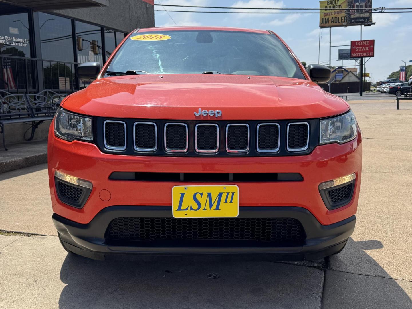 2018 ORANGE JEEP COMPASS SPORT (3C4NJCAB0JT) , located at 5900 E. Lancaster Ave., Fort Worth, TX, 76112, (817) 457-5456, 0.000000, 0.000000 - Photo#1