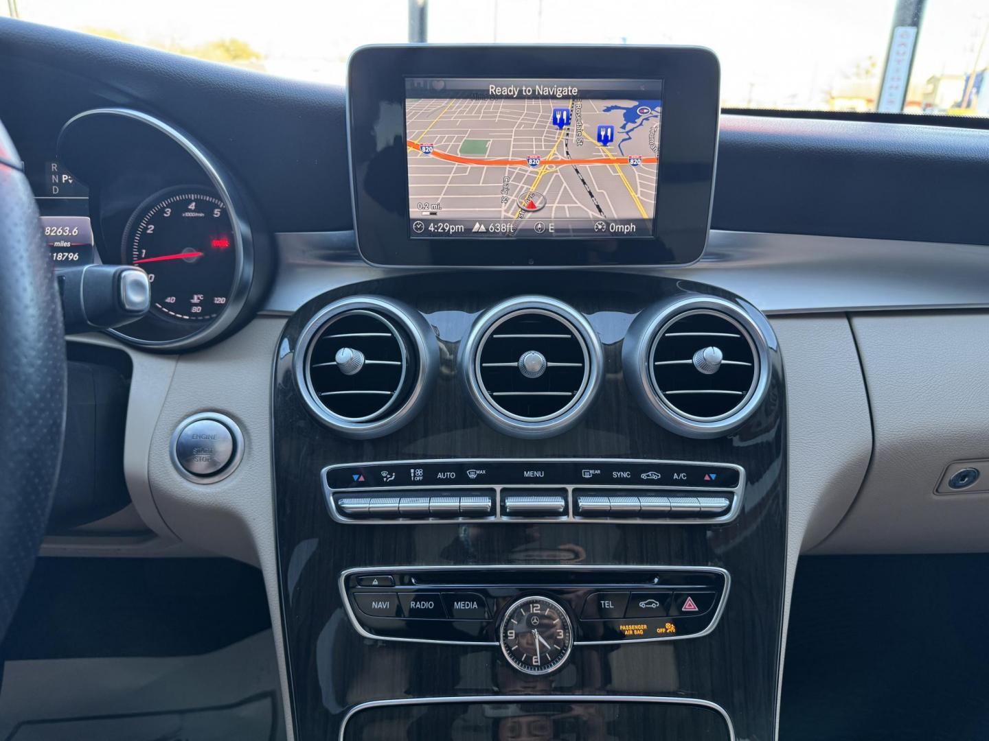 2017 BLUE MERCEDES-BENZ C-CLASS C300 4MATIC (55SWF4KB0HU) , located at 5900 E. Lancaster Ave., Fort Worth, TX, 76112, (817) 457-5456, 0.000000, 0.000000 - Photo#18