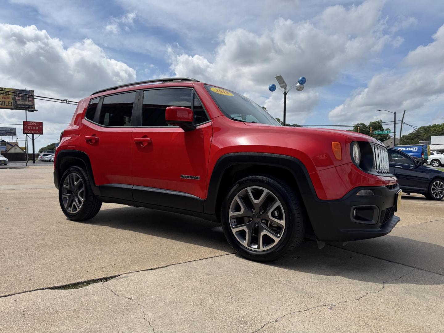 2018 RED JEEP RENEGADE LATITUDE (ZACCJABB4JP) , located at 5900 E. Lancaster Ave., Fort Worth, TX, 76112, (817) 457-5456, 0.000000, 0.000000 - Photo#2