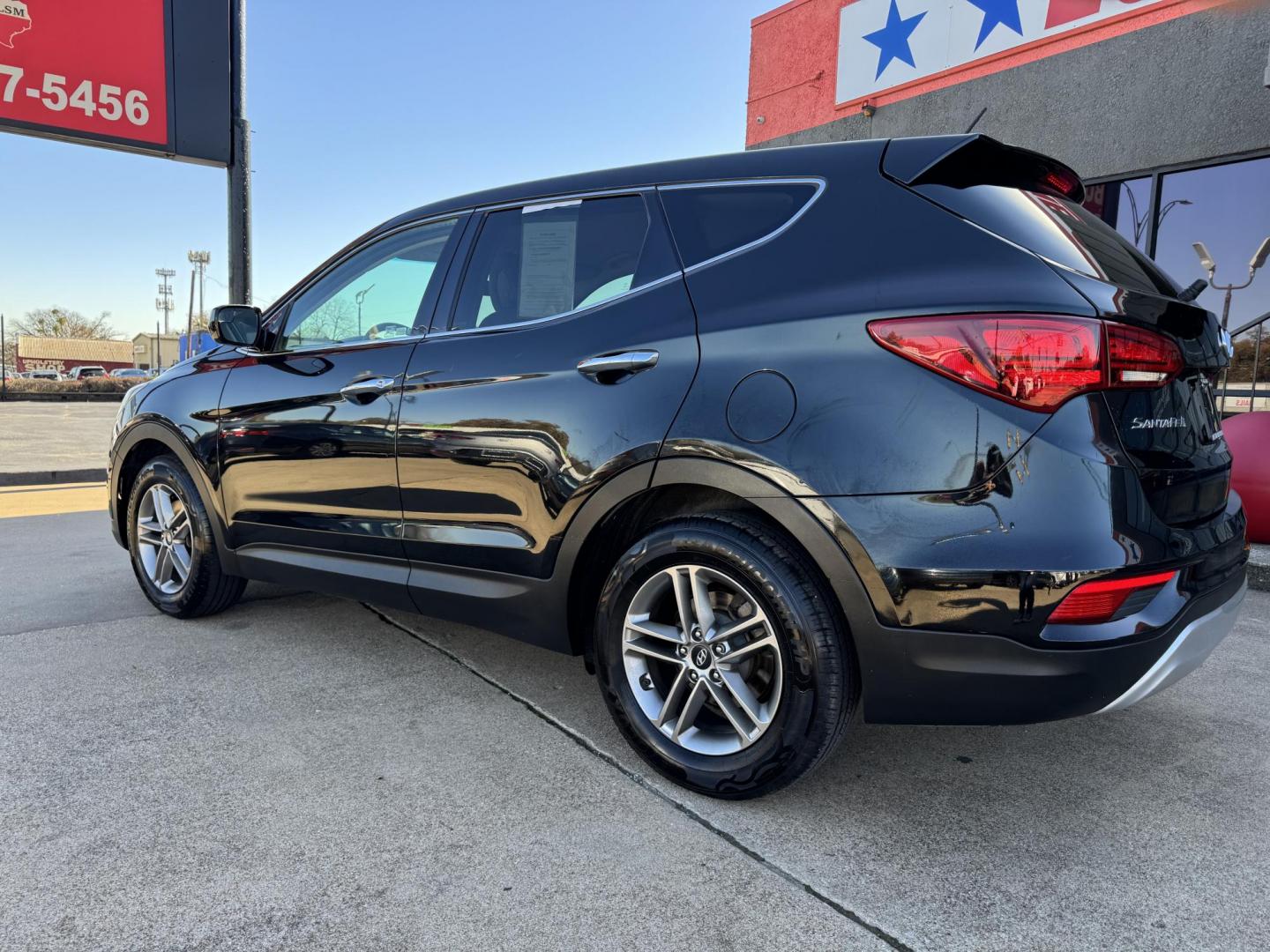 2018 BLACK HYUNDAI SANTA FE SPORT BASE (5NMZTDLB8JH) , located at 5900 E. Lancaster Ave., Fort Worth, TX, 76112, (817) 457-5456, 0.000000, 0.000000 - Photo#6
