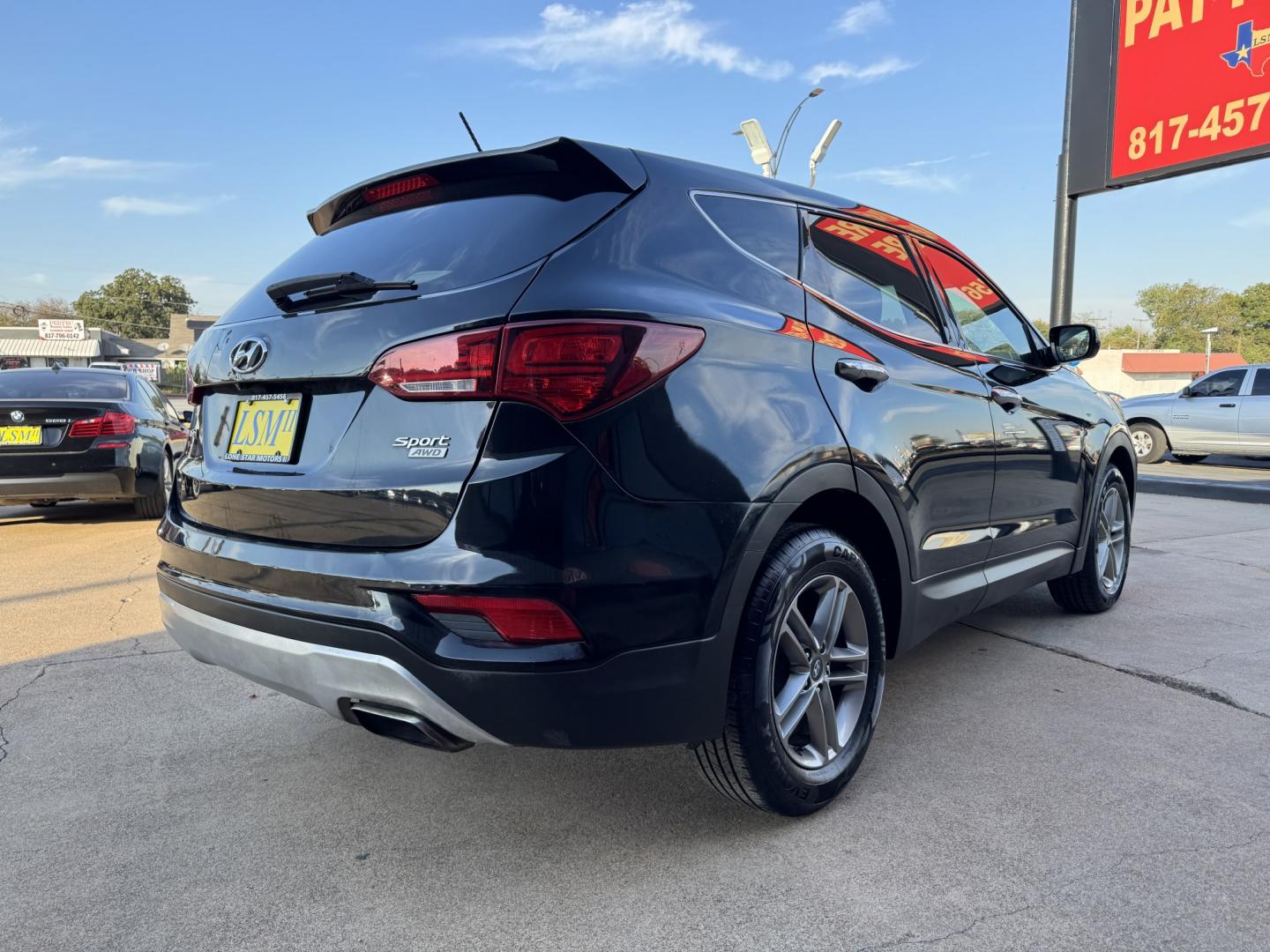 2018 BLACK HYUNDAI SANTA FE SPORT BASE (5NMZTDLB8JH) , located at 5900 E. Lancaster Ave., Fort Worth, TX, 76112, (817) 457-5456, 0.000000, 0.000000- Photo#3