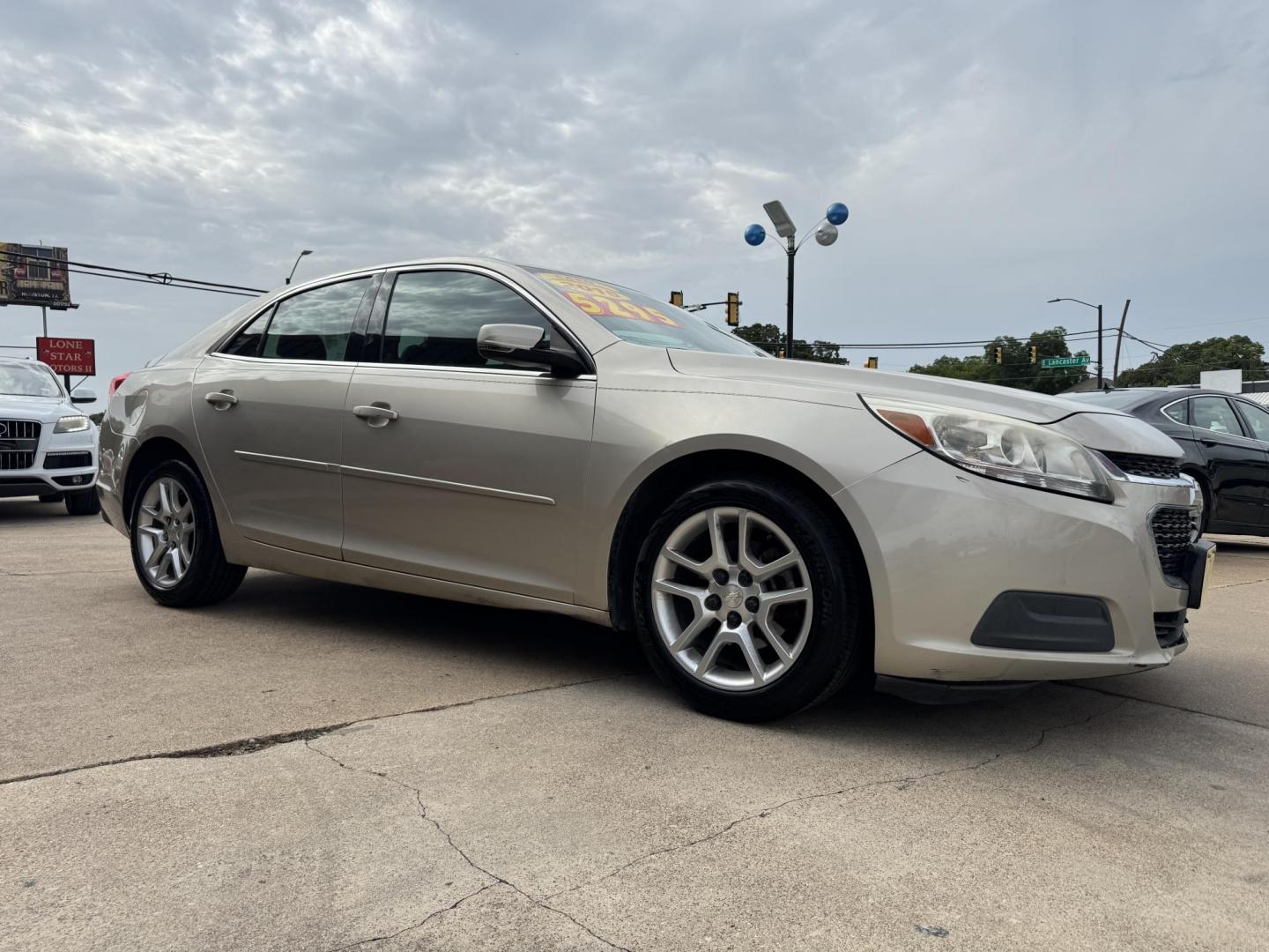 2015 GOLD CHEVROLET MALIBU (1G11C5SL8FF) , located at 5900 E. Lancaster Ave., Fort Worth, TX, 76112, (817) 457-5456, 0.000000, 0.000000 - Photo#2