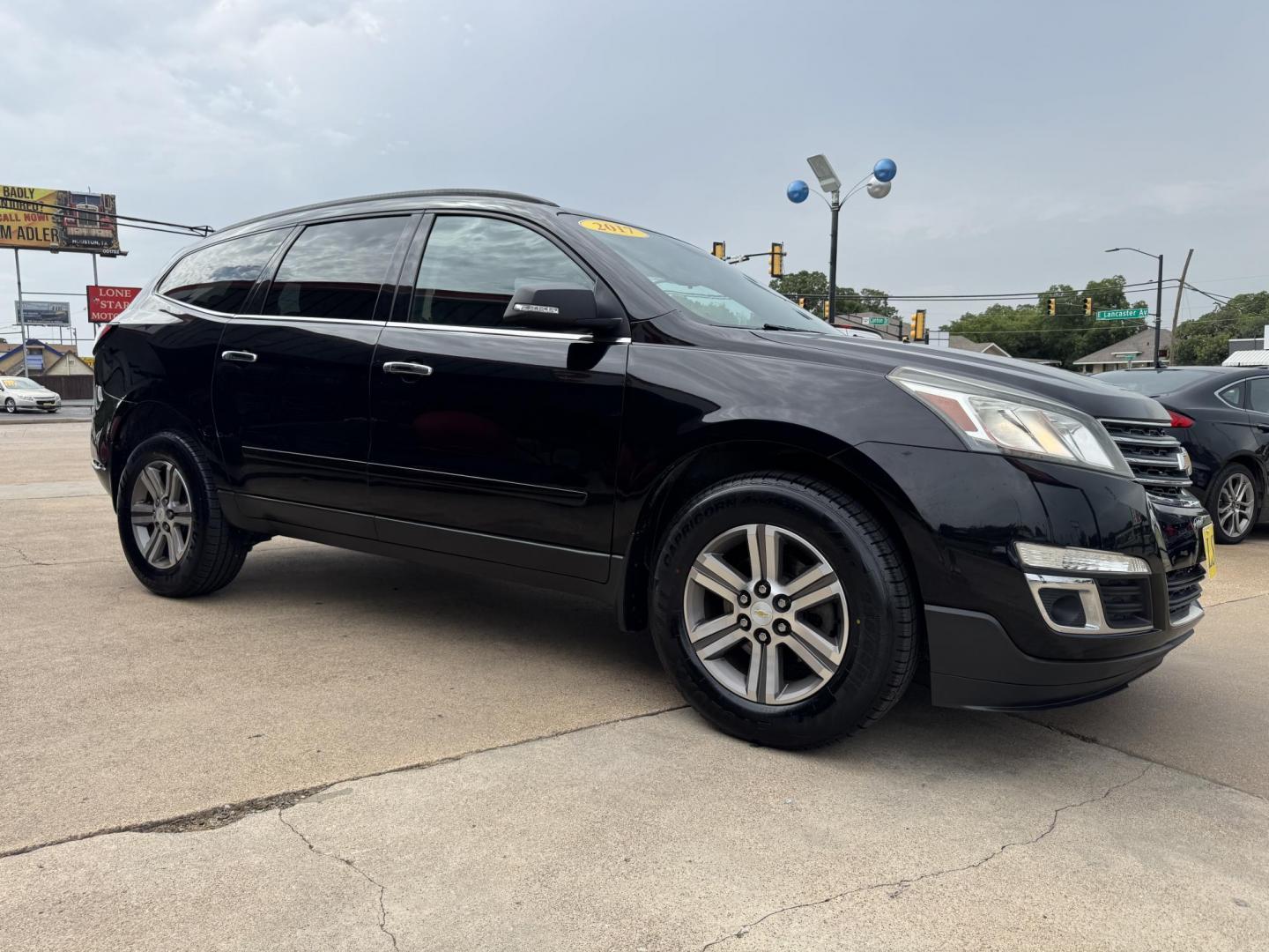2017 BLACK CHEVROLET TRAVERSE 1LT (1GNKRGKD3HJ) , located at 5900 E. Lancaster Ave., Fort Worth, TX, 76112, (817) 457-5456, 0.000000, 0.000000 - Photo#2