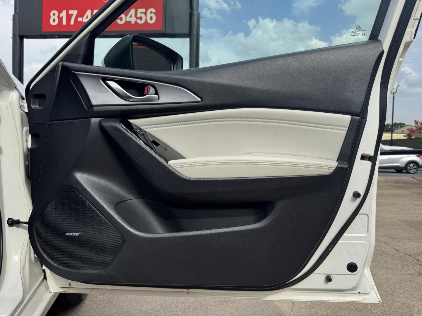 2018 WHITE MAZDA MAZDA3 GRAND TOURING (3MZBN1M30JM) , located at 5900 E. Lancaster Ave., Fort Worth, TX, 76112, (817) 457-5456, 0.000000, 0.000000 - Photo#14