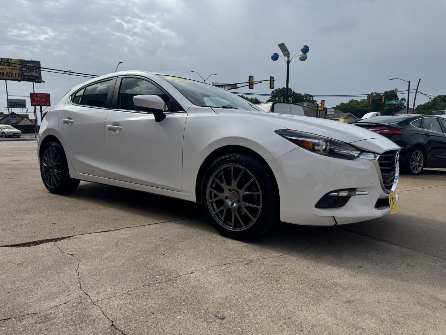 2018 WHITE MAZDA MAZDA3 GRAND TOURING (3MZBN1M30JM) , located at 5900 E. Lancaster Ave., Fort Worth, TX, 76112, (817) 457-5456, 0.000000, 0.000000 - Photo#2