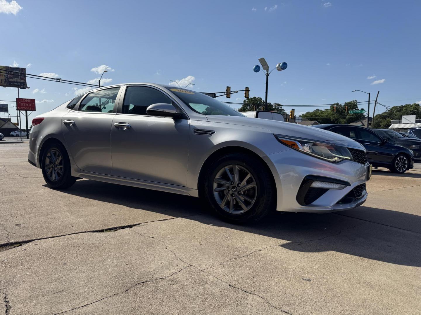 2019 SILVER KIA OPTIMA LX; S (5XXGT4L36KG) , located at 5900 E. Lancaster Ave., Fort Worth, TX, 76112, (817) 457-5456, 0.000000, 0.000000 - Photo#2