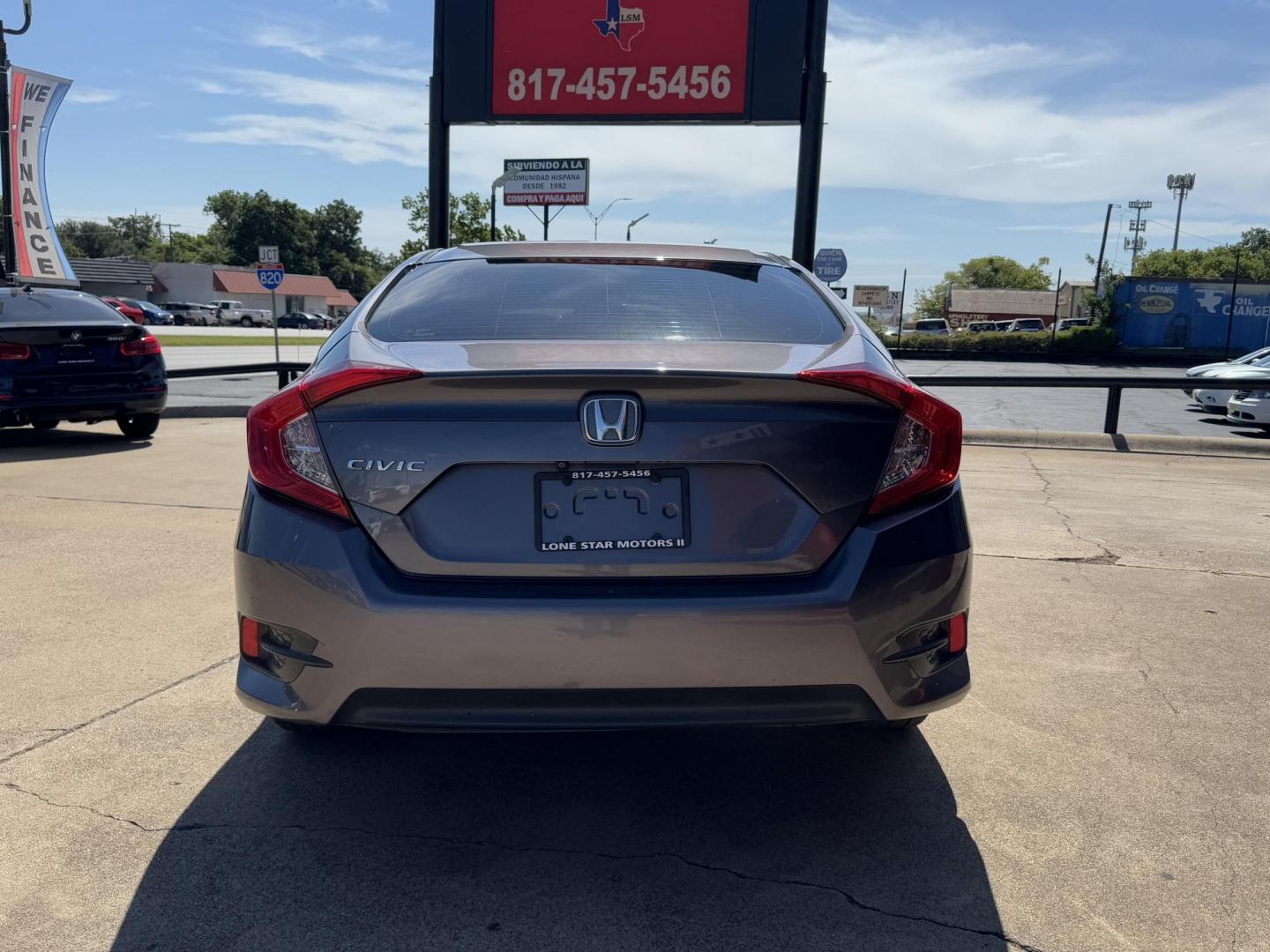 2016 GRAY HONDA CIVIC EX (19XFC2F7XGE) , located at 5900 E. Lancaster Ave., Fort Worth, TX, 76112, (817) 457-5456, 0.000000, 0.000000 - Photo#4