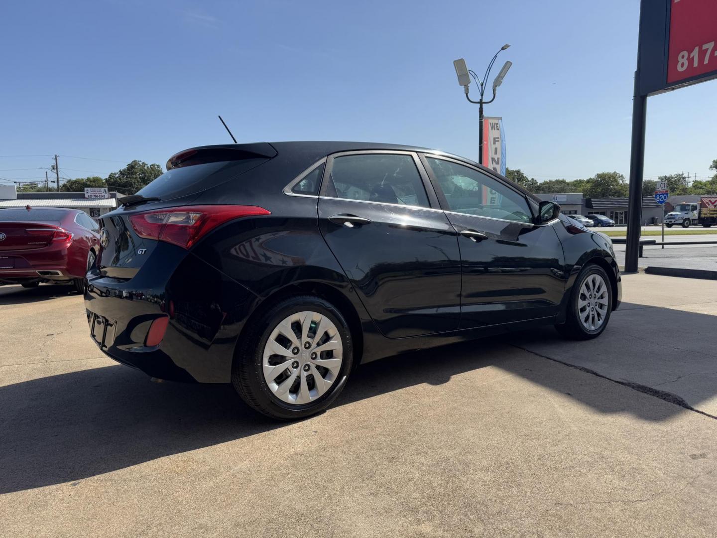2017 BLACK HYUNDAI ELANTRA GT BASE (KMHD35LH2HU) , located at 5900 E. Lancaster Ave., Fort Worth, TX, 76112, (817) 457-5456, 0.000000, 0.000000 - Photo#3