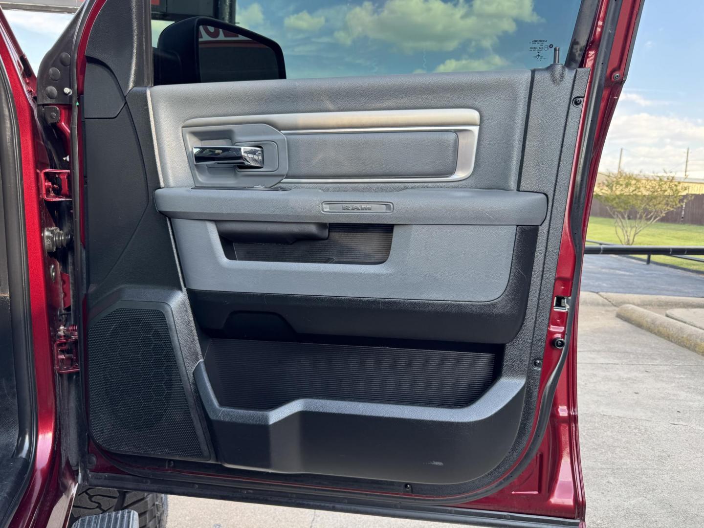 2016 RED /GRAY RAM 1500 SLT; BIG HORN; SLT CREW CAB (1C6RR7LT2GS) with an 5.7L engine, 8-Speed Automatic transmission, located at 5900 E. Lancaster Ave., Fort Worth, TX, 76112, (817) 457-5456, 0.000000, 0.000000 - Check out this 2016 RAM 1500 SLT Crew Cab 4x4, equipped with a 5.7L HEMI V8 and 8-speed automatic transmission. This lifted pickup offers selectable drive modes (2WD, 4WD Auto, 4WD Lock, 4WD Low), front and rear parking assist, tow/haul capability, and a backup camera for confidence on the road. Ins - Photo#14