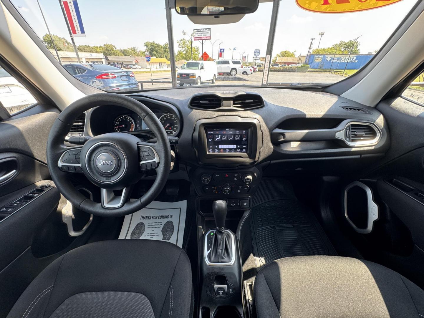 2021 BLACK /BLACK JEEP RENEGADE SPORT Jeepster (ZACNJCABXMP) with an 2.4L engine, 9-Speed Automatic transmission, located at 5900 E. Lancaster Ave., Fort Worth, TX, 76112, (817) 457-5456, 0.000000, 0.000000 - Powered by a 2.4L 4-cylinder engine with a 9-speed automatic transmission and front-wheel drive, this 2021 Jeep Renegade delivers an estimated 22 MPG city and 30 MPG highway. It seats up to 5 passengers and features lane assist, push-button start, backup camera, dual-zone climate control, hands-free - Photo#18