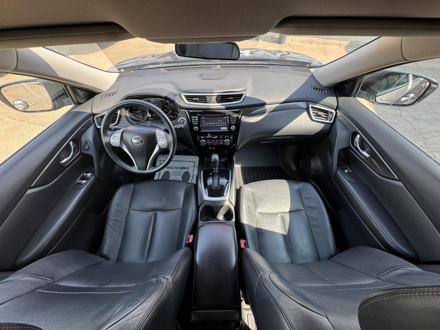 2015 BROWN /BLACK NISSAN ROGUE SL (5N1AT2MT9FC) with an 2.5L engine, CVT transmission, located at 5900 E. Lancaster Ave., Fort Worth, TX, 76112, (817) 457-5456, 0.000000, 0.000000 - The 2015 Nissan Rogue SL offers efficiency, comfort, and advanced tech. Powered by a 2.5L 4-cylinder engine with CVT, it delivers up to 33 MPG highway. Features include leather heated seats, moonroof, dual-zone climate control, navigation with satellite view, and a surround-view camera system with f - Photo#18
