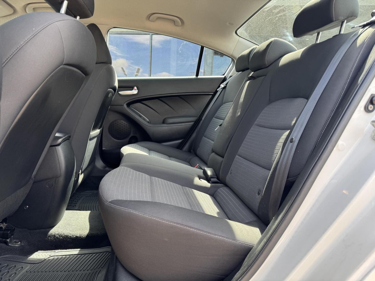 2018 WHITE /BLACK KIA FORTE LX; S LX (3KPFL4A70JE) with an 2.0L engine, 6-Speed Automatic transmission, located at 5900 E. Lancaster Ave., Fort Worth, TX, 76112, (817) 457-5456, 0.000000, 0.000000 - The 2018 Kia Forte LX combines efficiency and comfort with a 2.0L 4-cylinder engine, 6-speed automatic transmission, and impressive 29 city / 37 highway MPG. It seats five with spacious legroom and features a backup camera, phone connectivity, 4-wheel ABS disc brakes, and coil spring suspension. A r - Photo#11